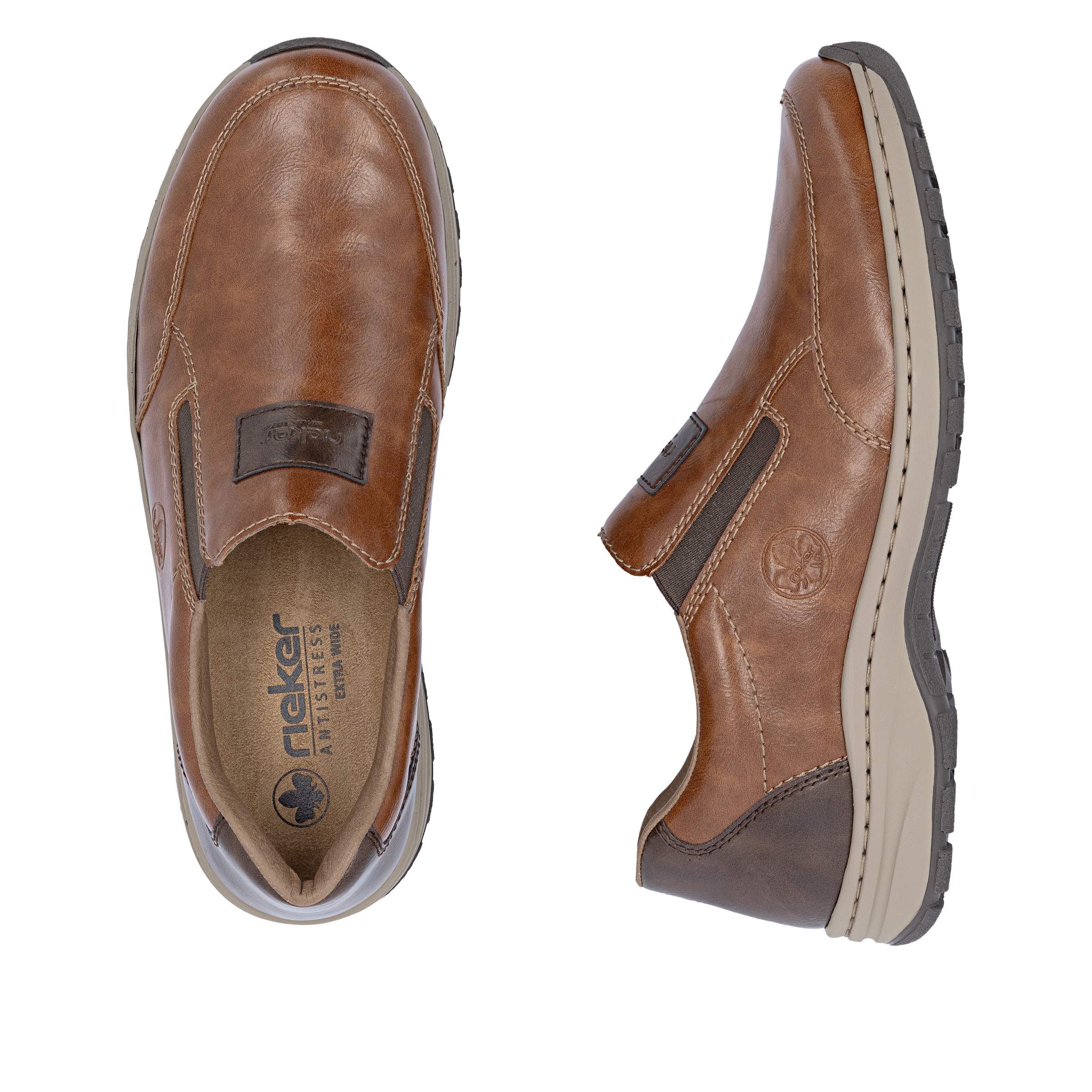 Rieker Slipper  Schlupfschuh, Halbschuh, Freizeitschuh in bequemer Weite G (weit)