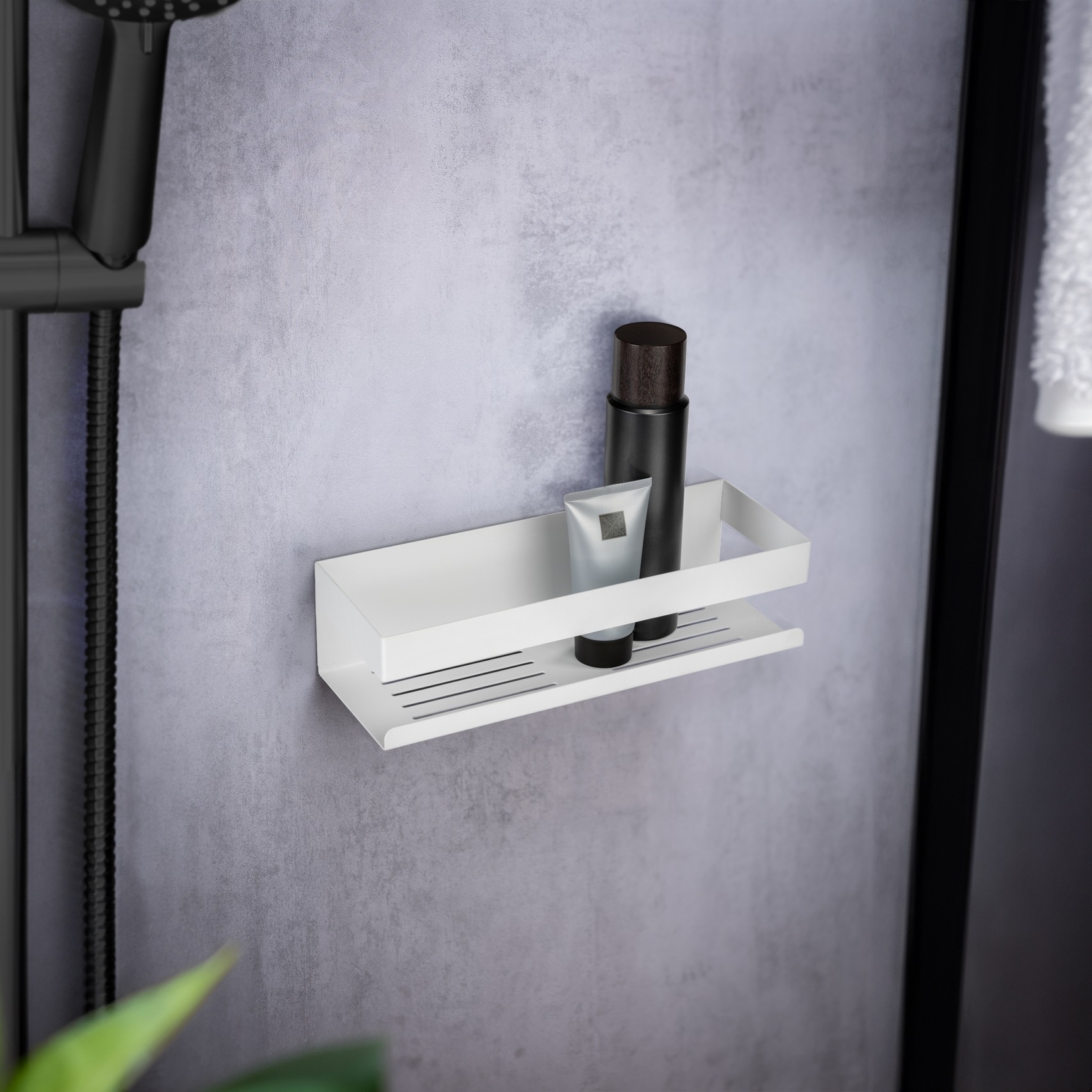 WENKO Badregal »Turbo-Loc® Genova« Wandregal aus hochwertigem Edelstahl, Befestigen ohne Bohren