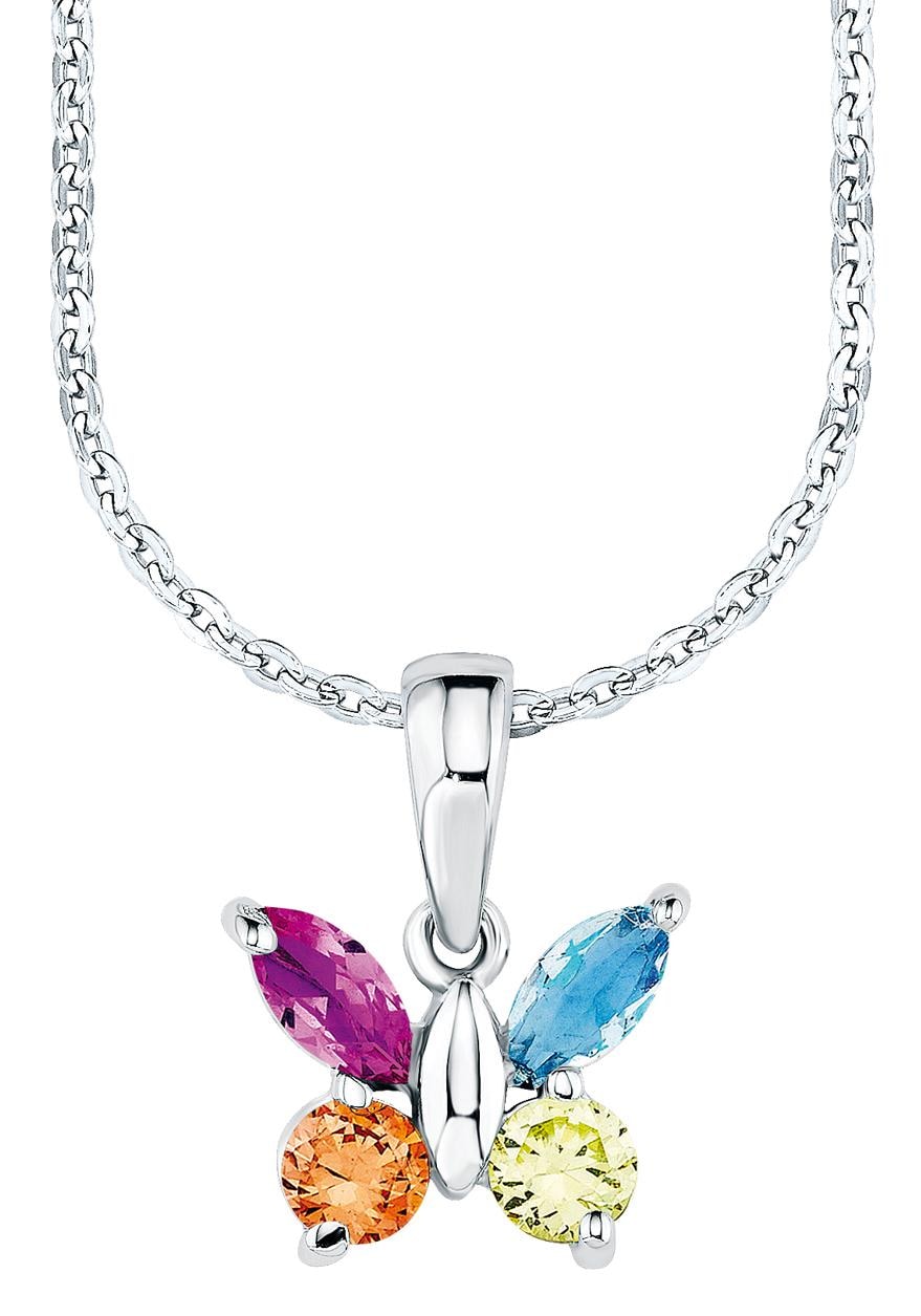 Amor Kette mit Anhänger »Schmetterling« mit Zirkonia (synth.)