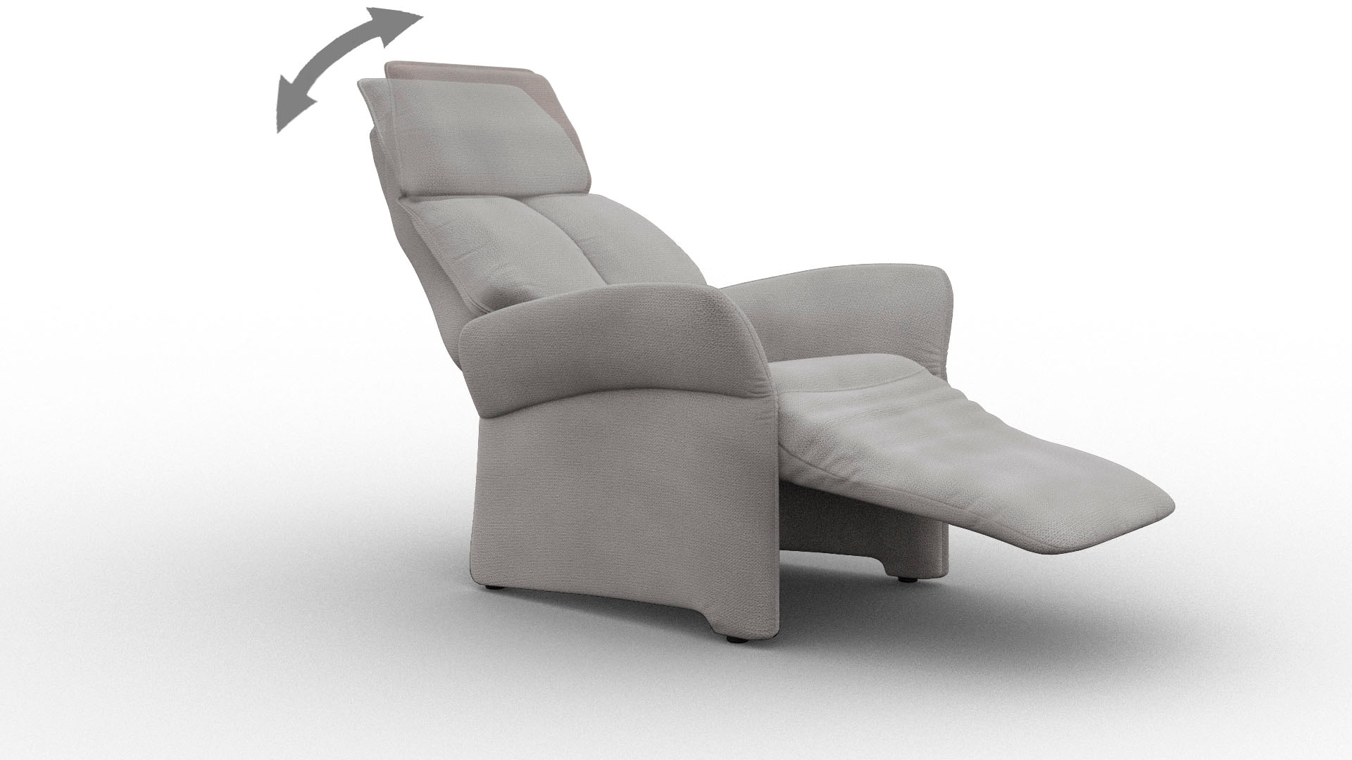 alina Relaxsessel »Savin« in Größe M, Liegefläche 180cm, verstellbar, optional mit Aufstehhilfe