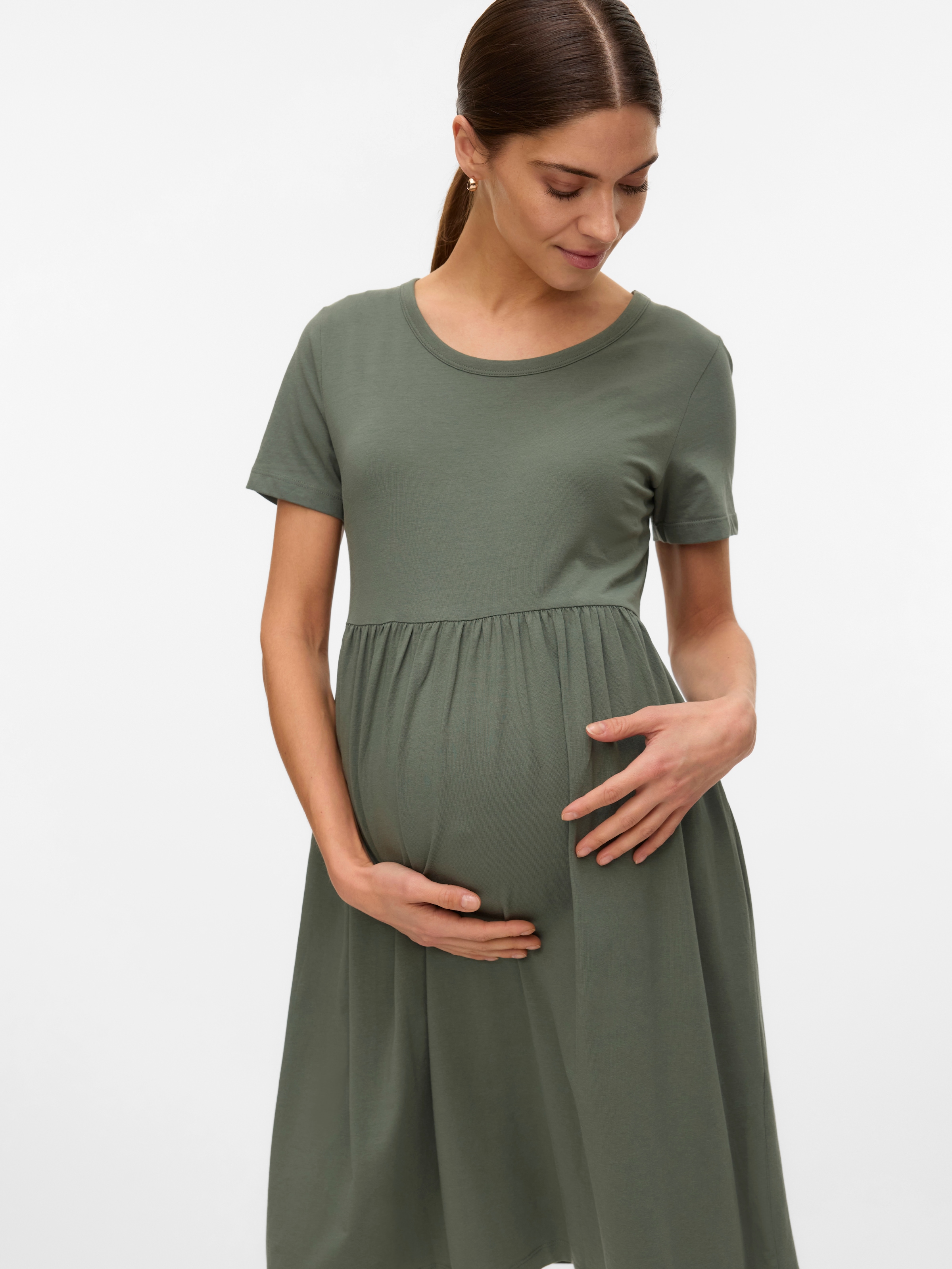 Mamalicious Jerseykleid »MLMIA SS JRS ABK SKATER DRESS NOOS«, Sommerkleid