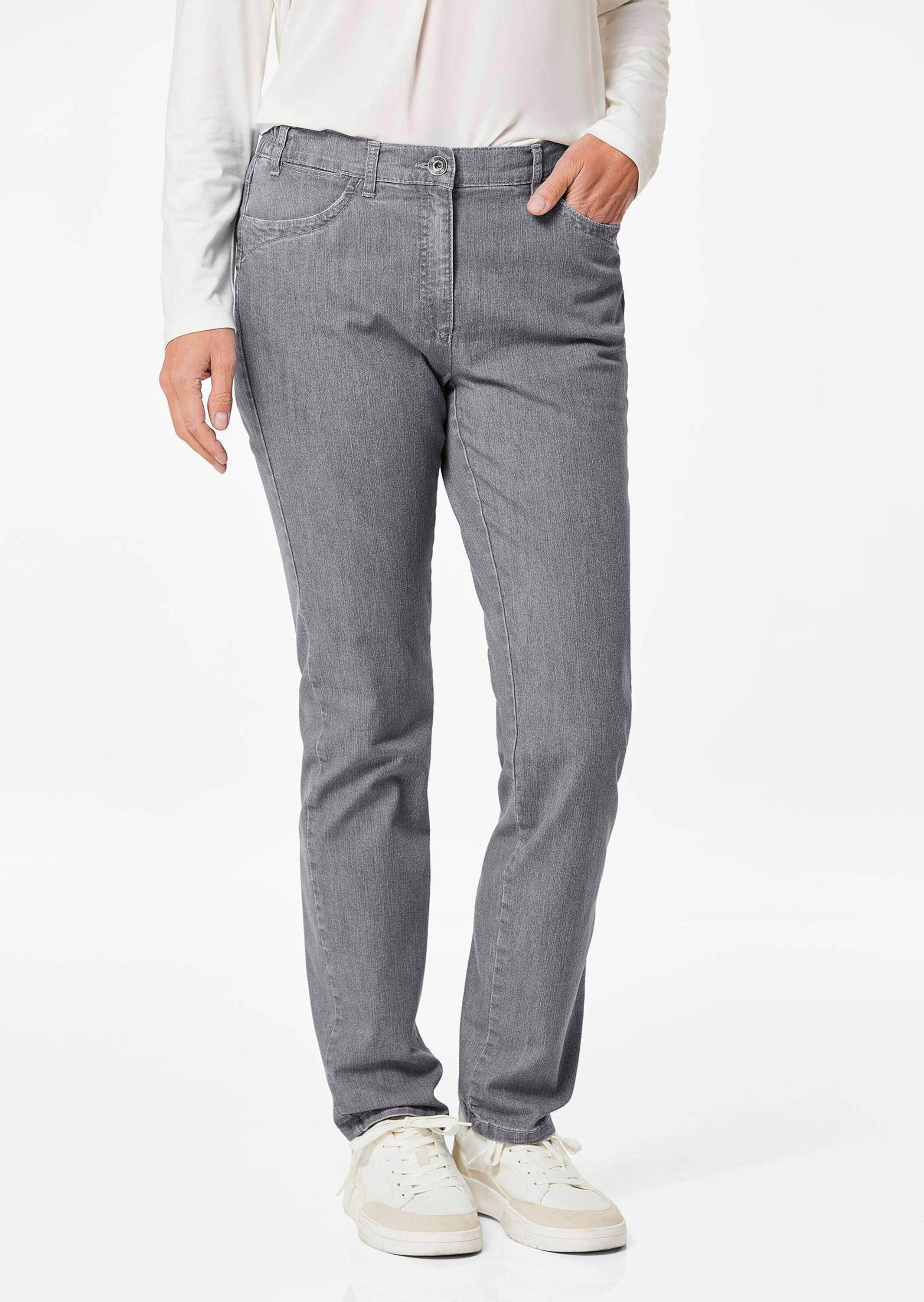 GOLDNER Stretch-Jeans »Jeanshose Carla Edel geschmückte Jeanshose Carla«