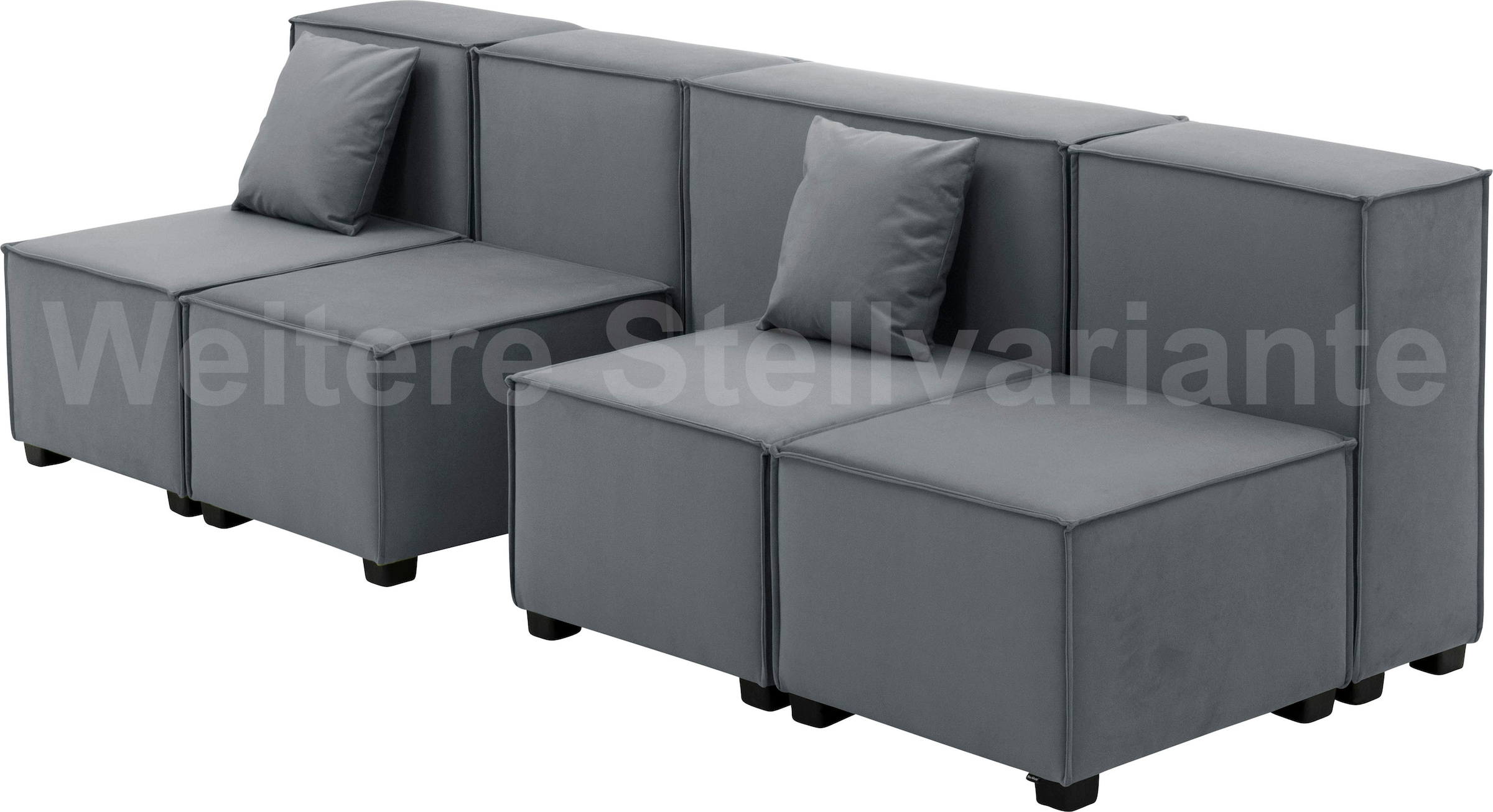 Max Winzer® Wohnlandschaft »MOVE«, (Set), Sofa-Set 05 aus 8 Sitz-Elementen, inklusive 2 Zierkissen, kombinierbar
