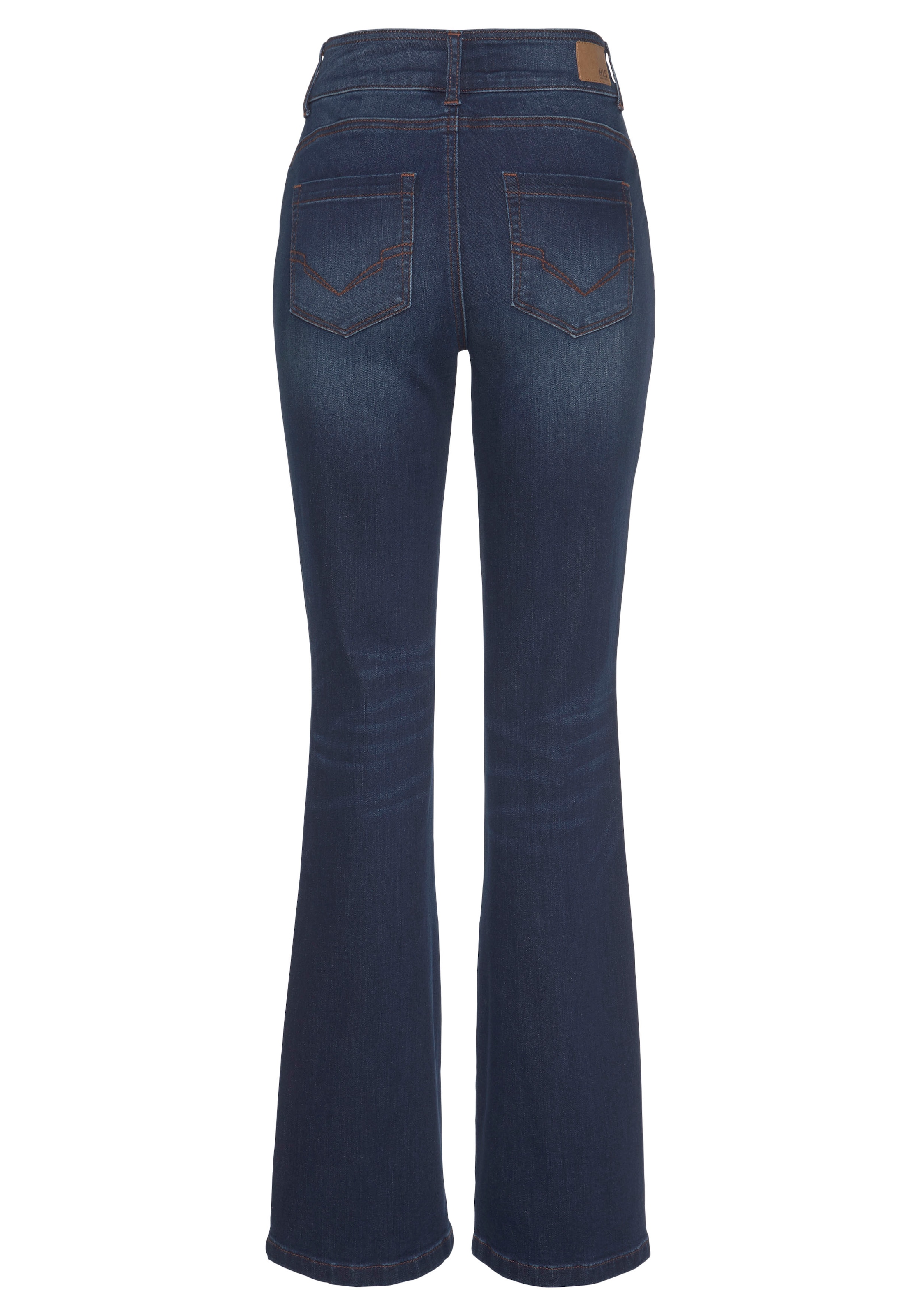 H.I.S Bootcut-Jeans »High-Waist«, wassersparende Produktion durch OZON WASH