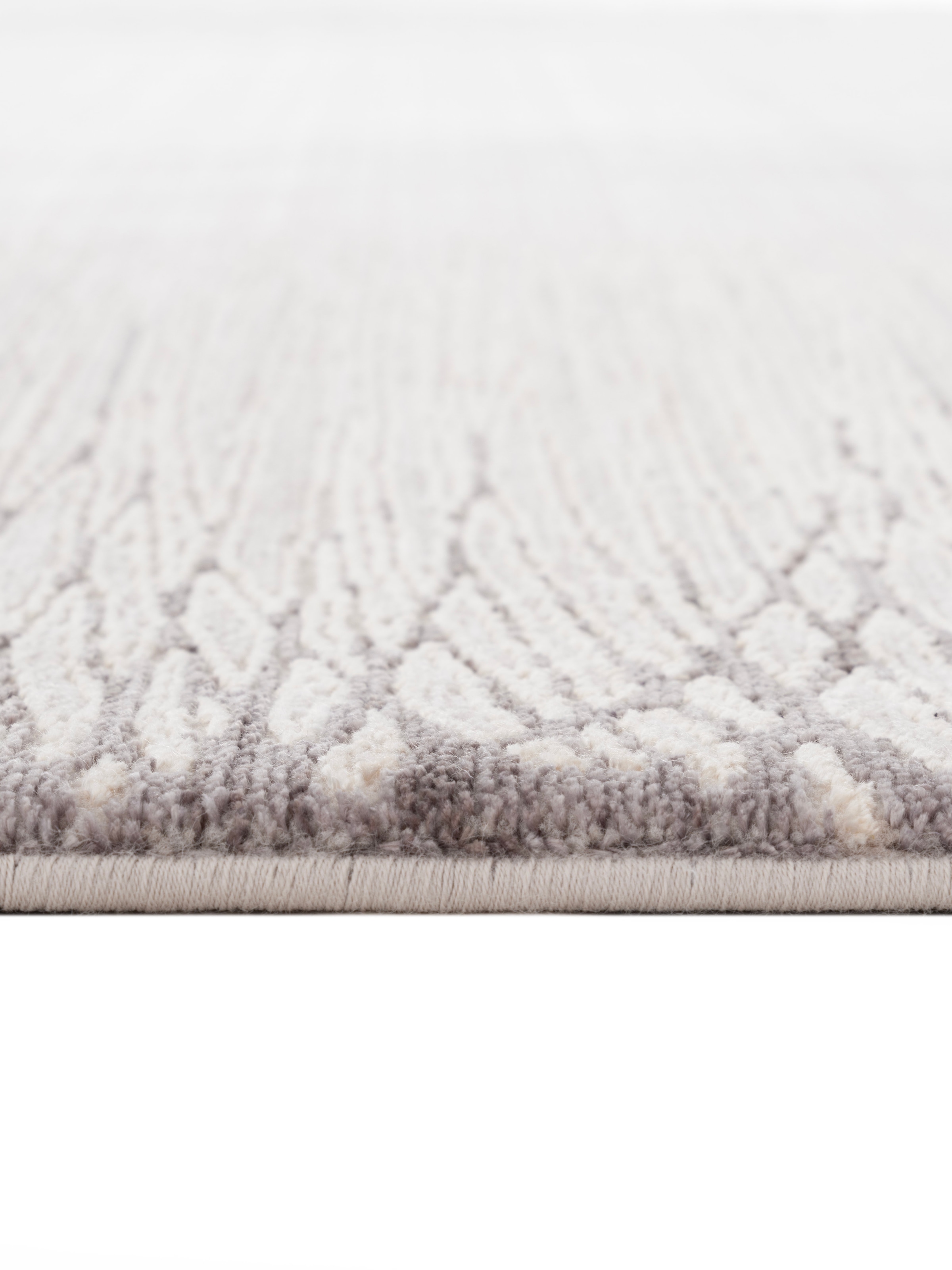 Calvin Klein home Teppich »Passages, mit Fransen, Designerteppich« rechteckig 5 mm Höhe Rahmen, meliert, Wohnzimmer, Schlafzimmer, Esszimmer