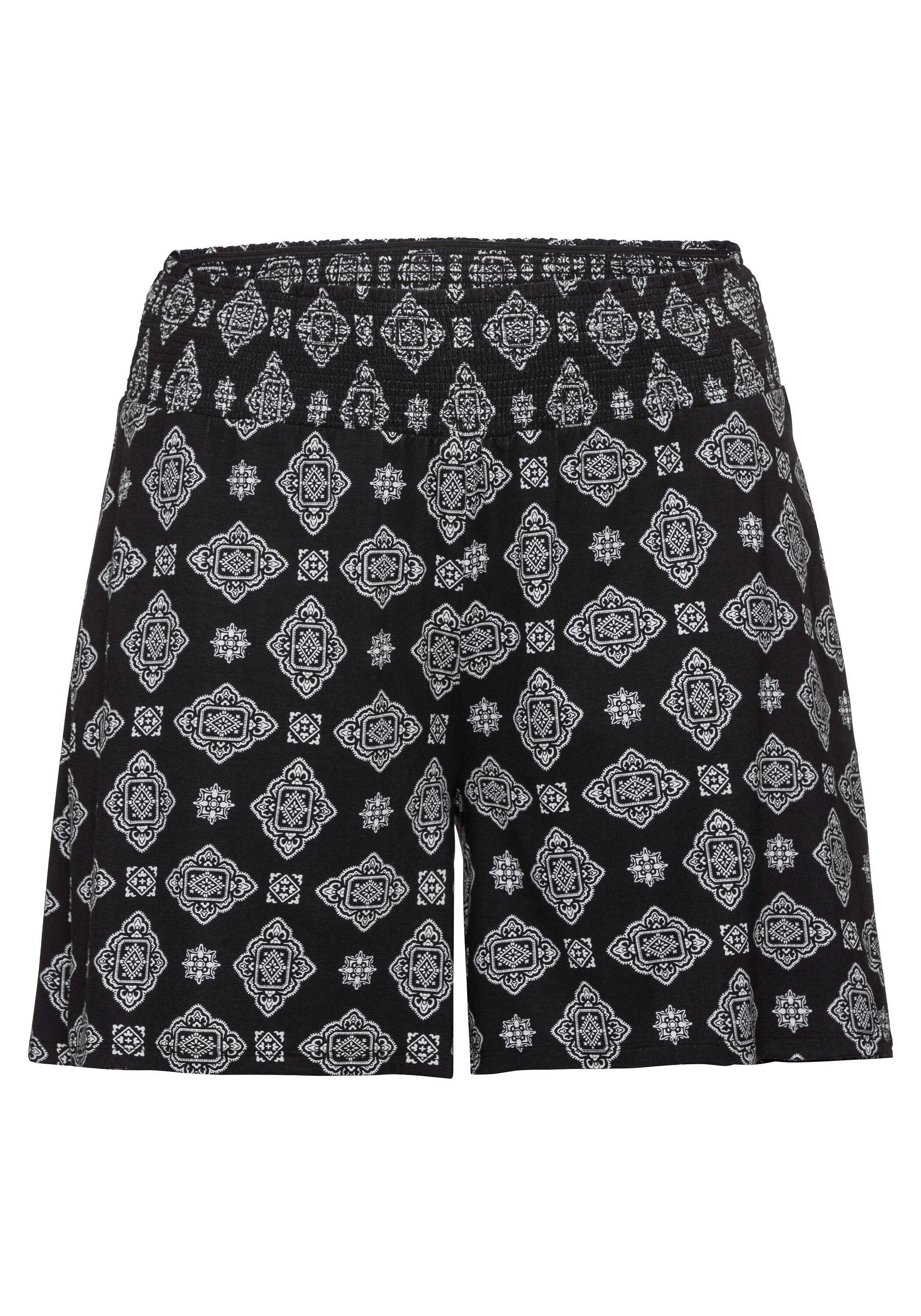 Sheego Shorts »Strandshorts mit Smokbund und zwei Taschen«