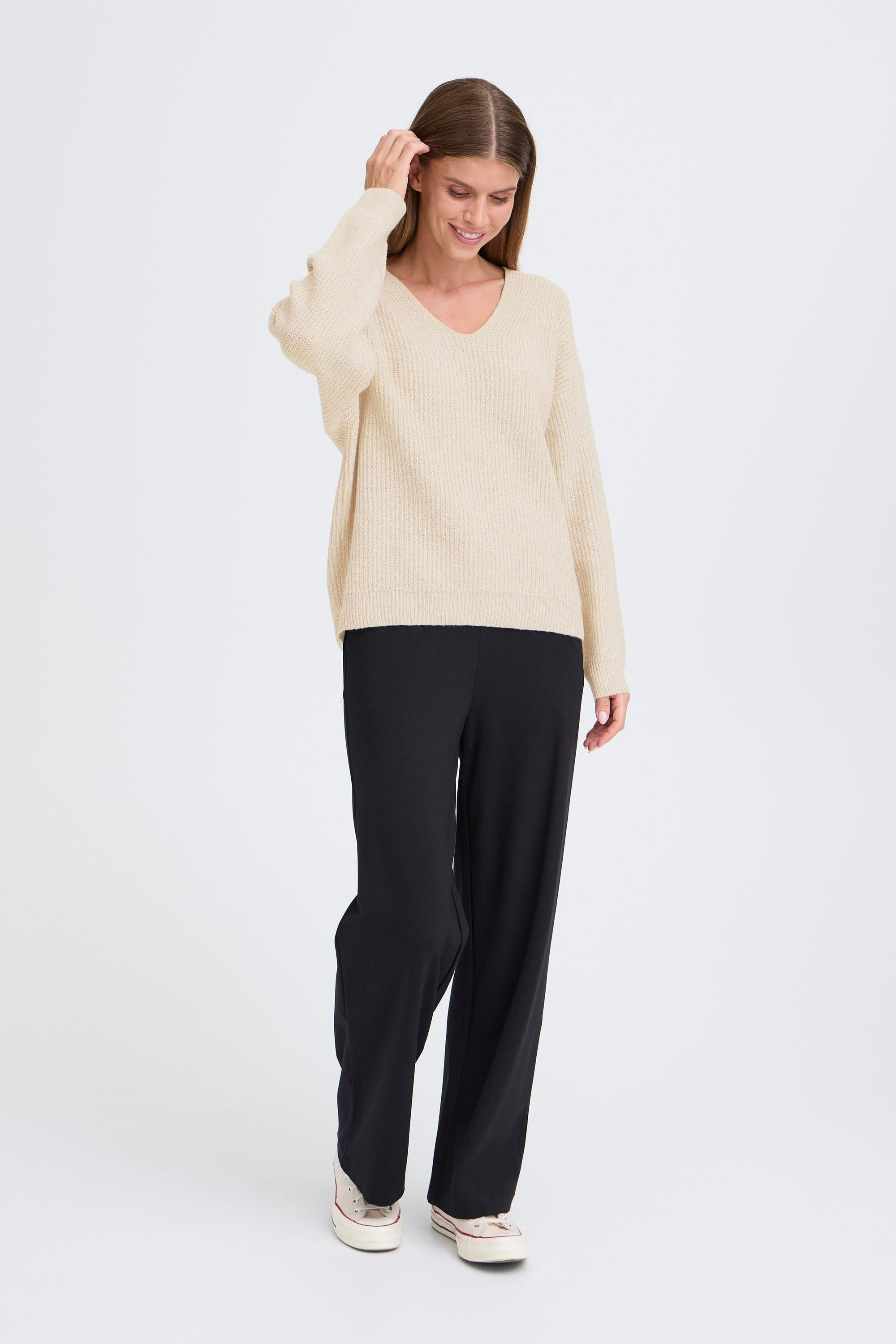 OXMO V-Ausschnitt-Pullover »V-Ausschnitt-Pullover OXCallie«