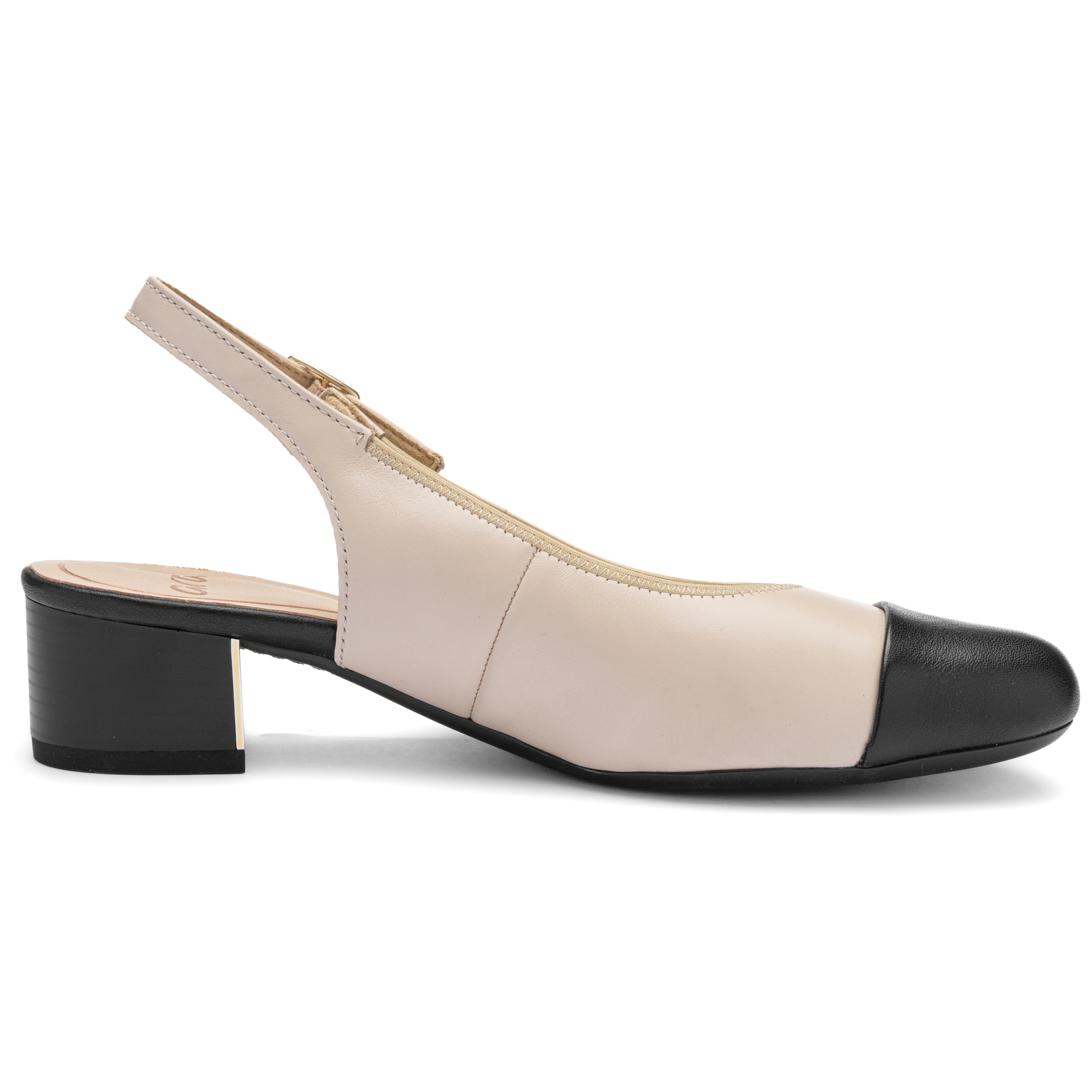 Ara Slingpumps »NIZZA«  Blockabsatz, Festtagsschuh, Abendschuh, Kontrastbesatz