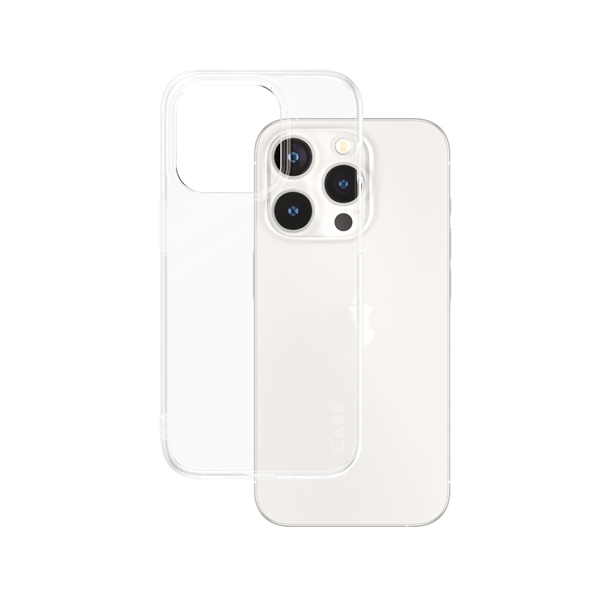 CARE by PanzerGlass Handyhülle »Slim X-Ray Case für Apple iPhone 15 Pro Fashion X-Ray Soft« Backcover, Schutzhülle, Handyschutzhülle, Case, Schutzcase, stoßfest