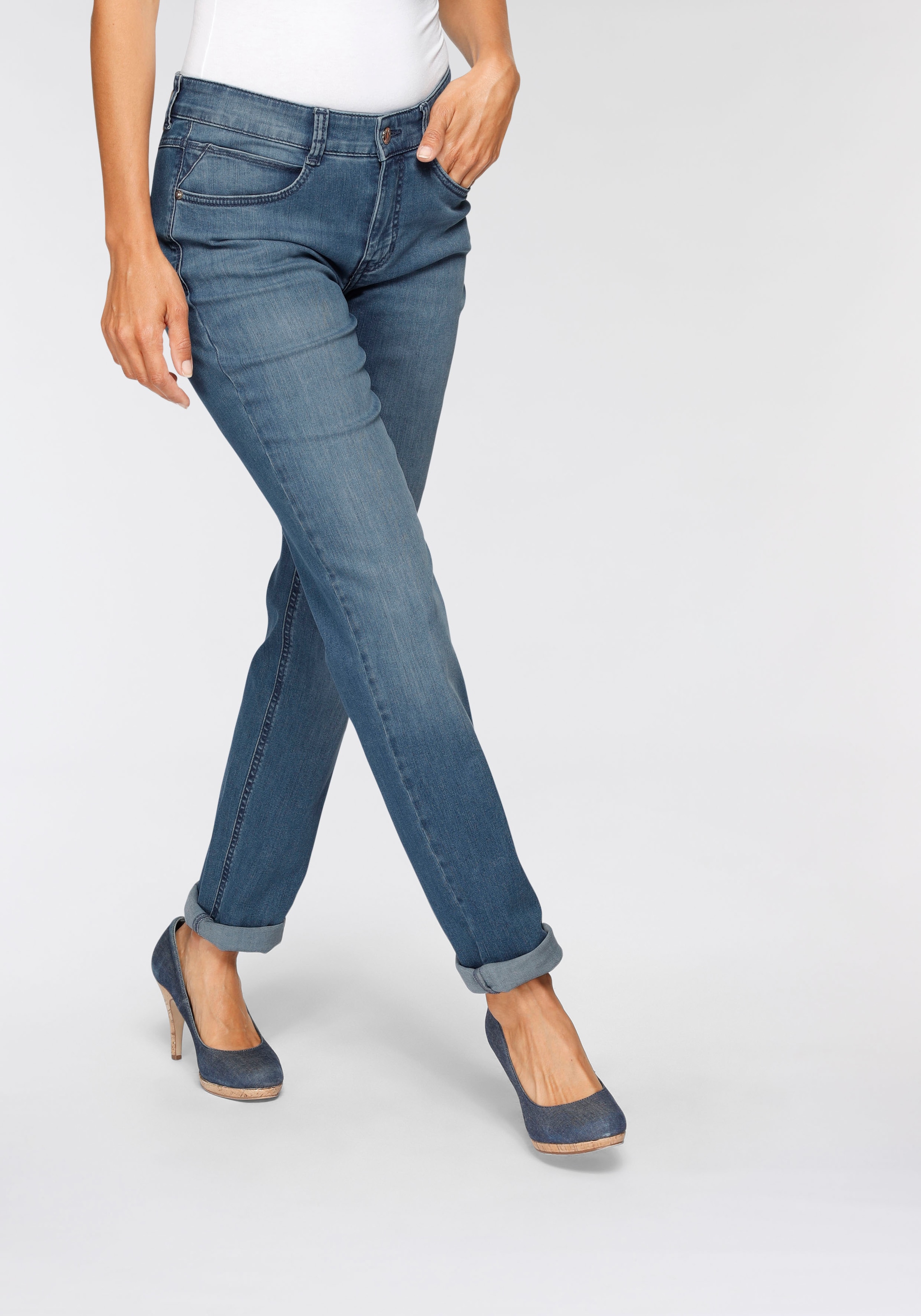 MAC 5-Pocket-Jeans »Angela«, Die Schmale