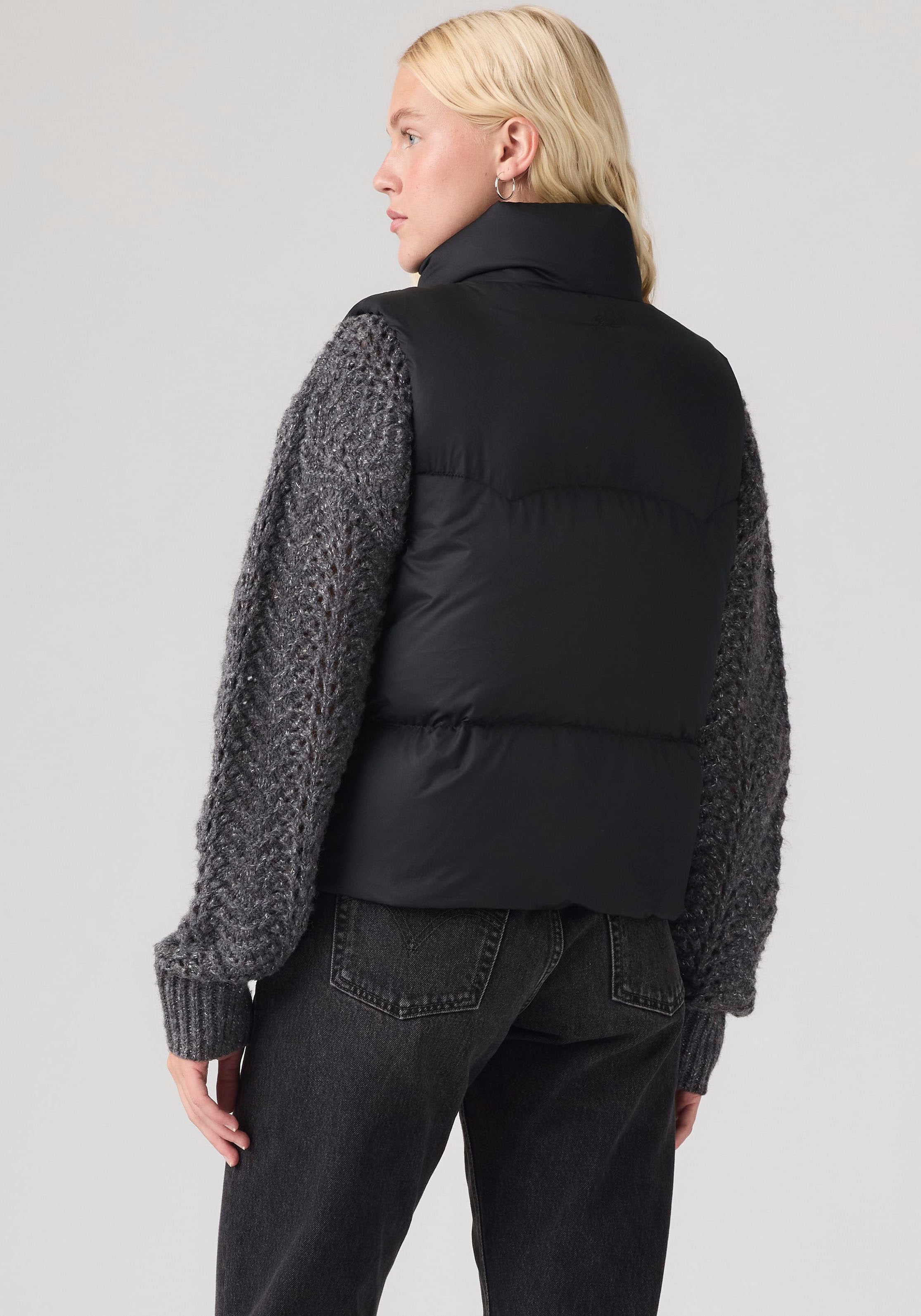 Levi's® Steppweste »TATE BUBBLE PUFFER VEST« Durchgehender Reißverschluss und Druckknopfverschluss
