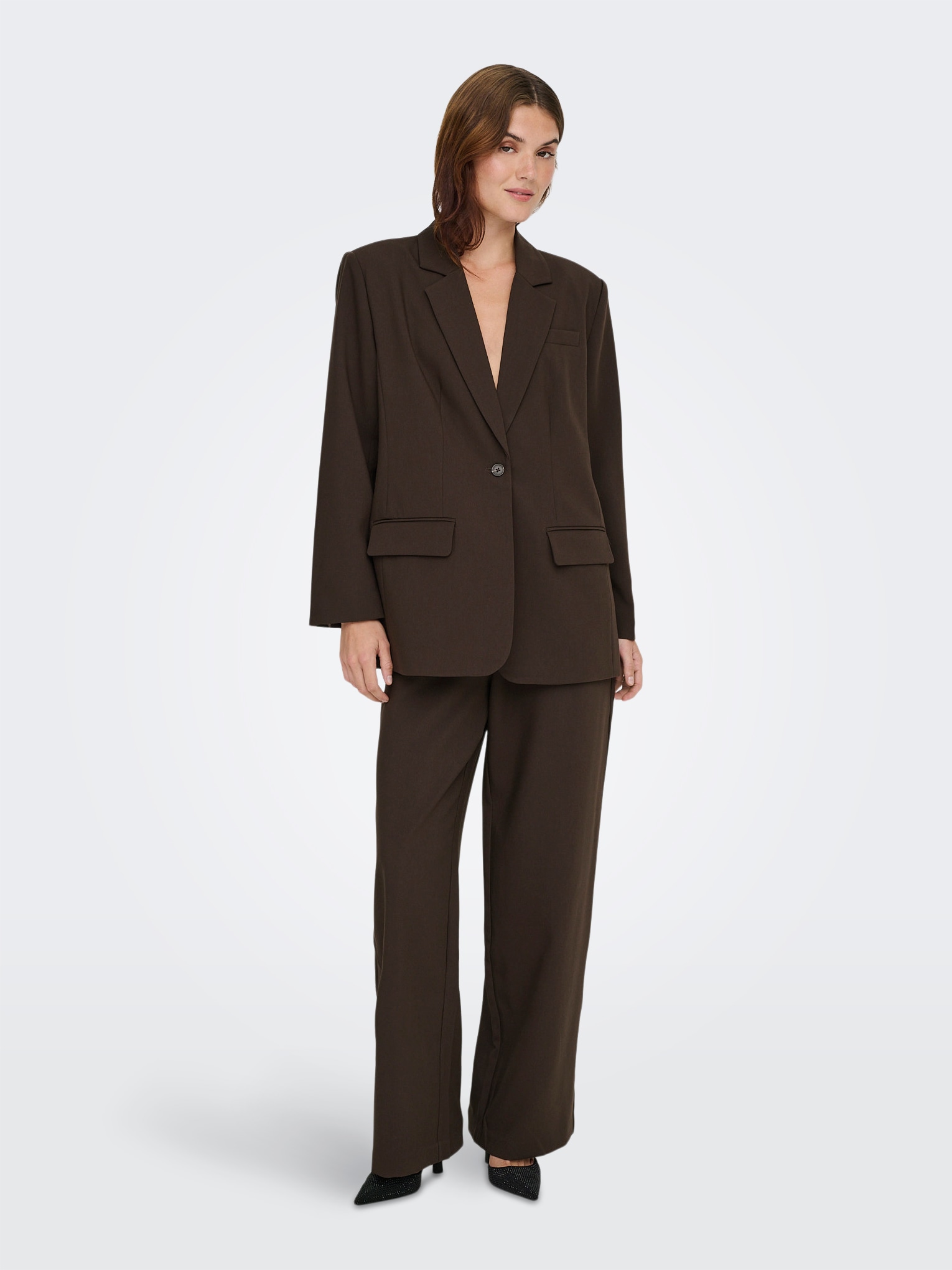 ONLY Anzughose »ONLLINDA-RAVEN HW STR PANTS TLR«  Materialmix