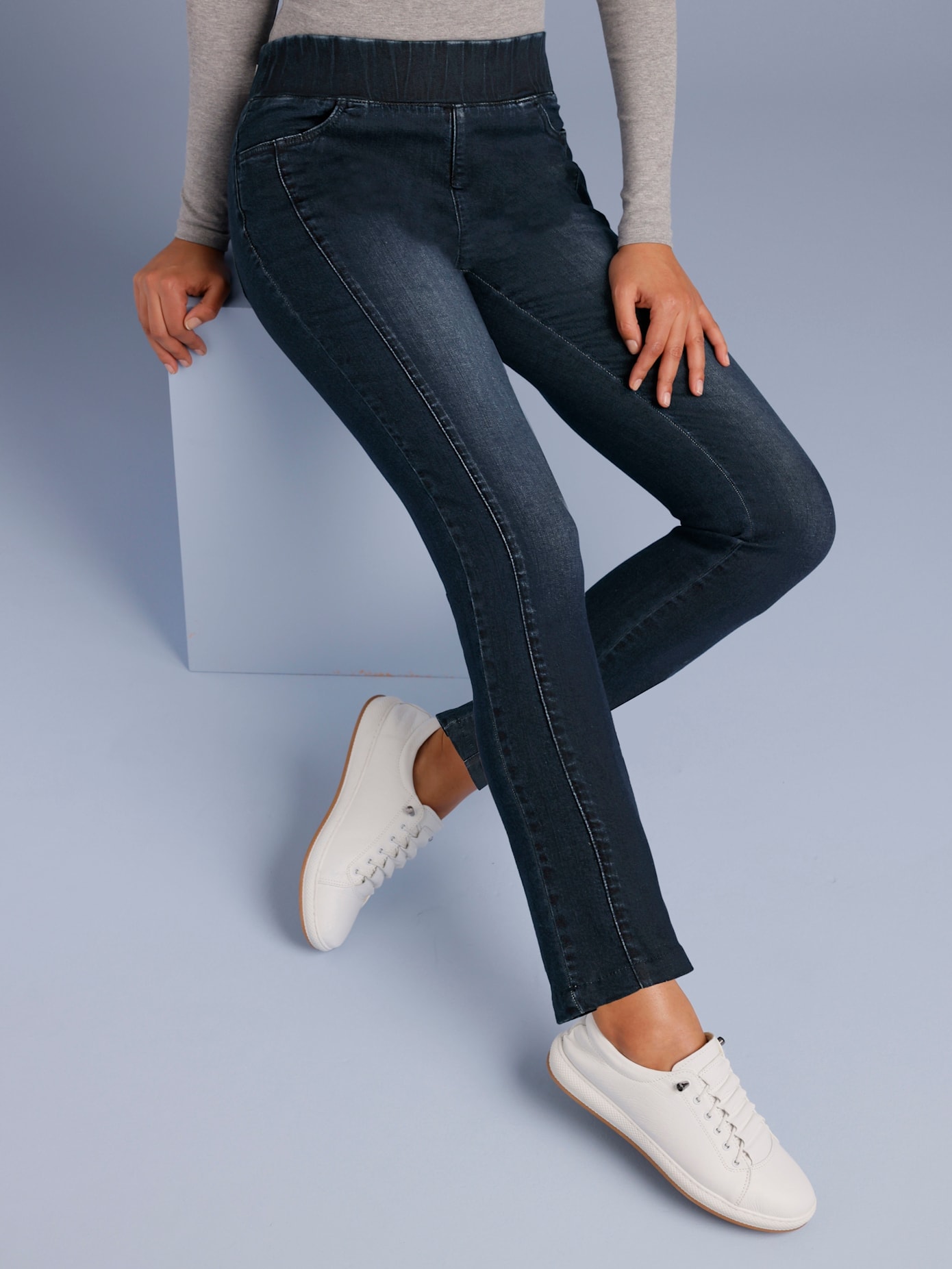 CREATION L PREMIUM Schlupfjeans 1