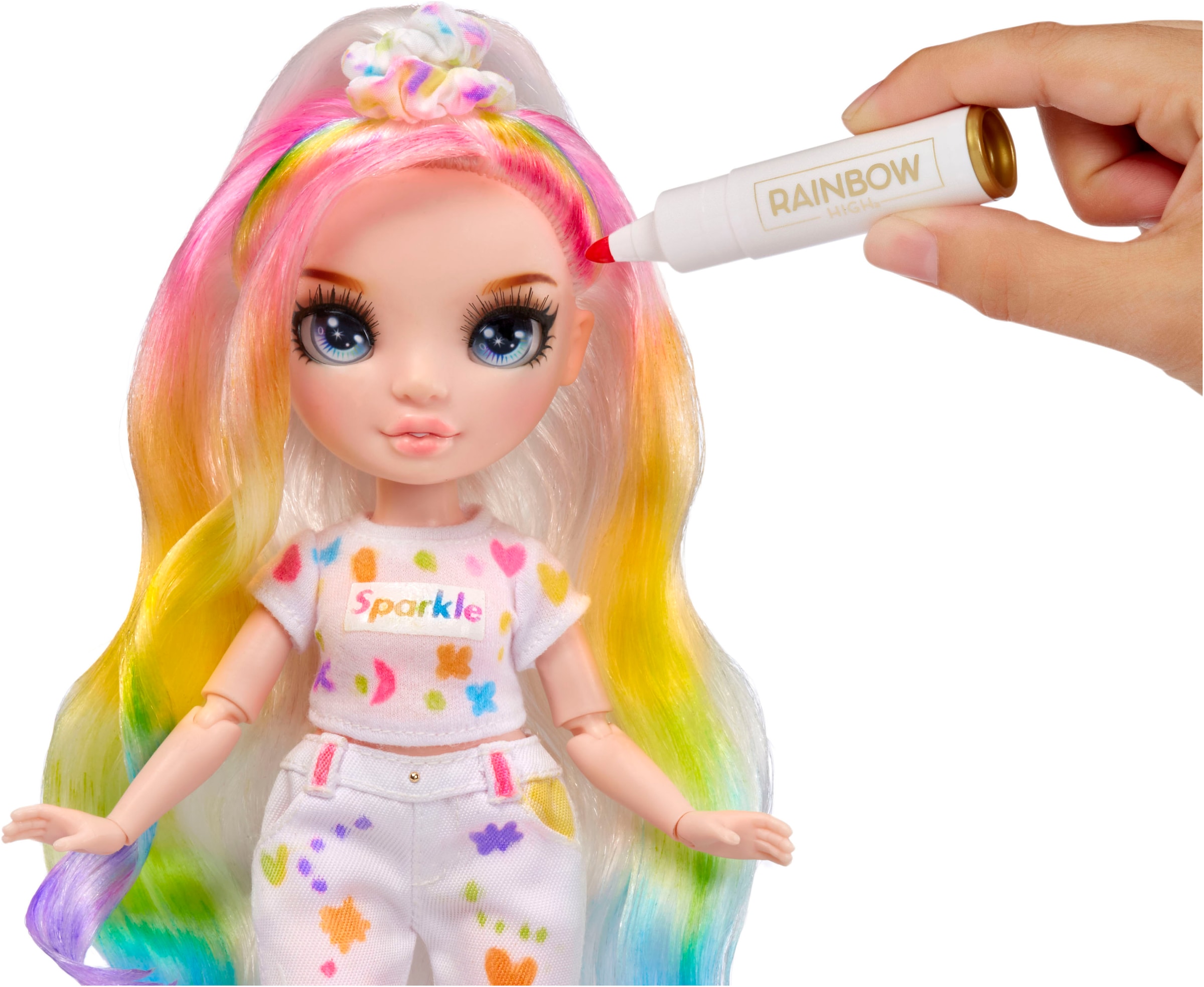 RAINBOW HIGH Anziehpuppe »Rainbow High Color & Create Fashion Doll - Blue Eyes«