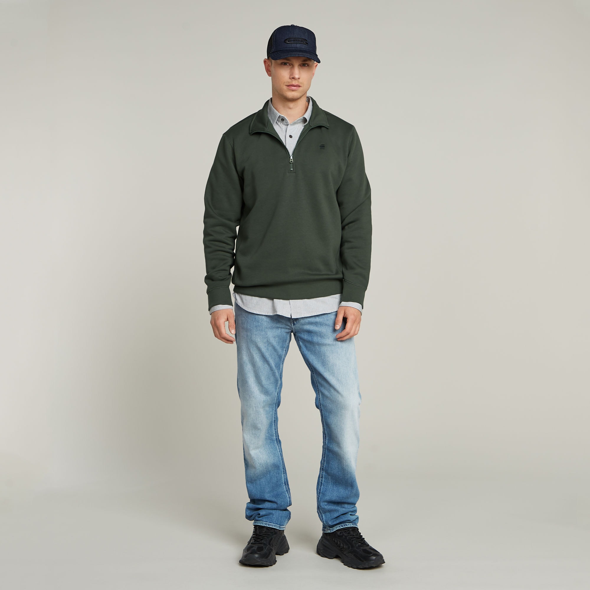 G-STAR Sweatshirt »Premium Core Half Zip« mit Stehkragen