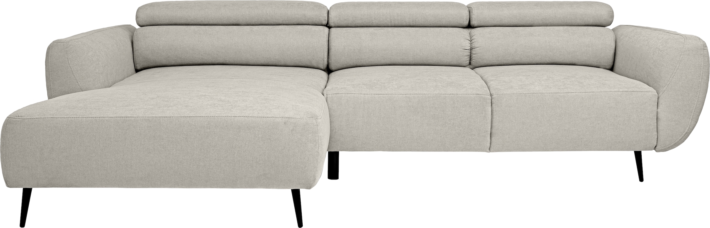 WERK2 Ecksofa »Alisson, mit elektrischer Sitztiefenverstellung, L-Form, Breite 277 cm« Alisson – flexibler Komfort mit modernem Design und smarten Details.