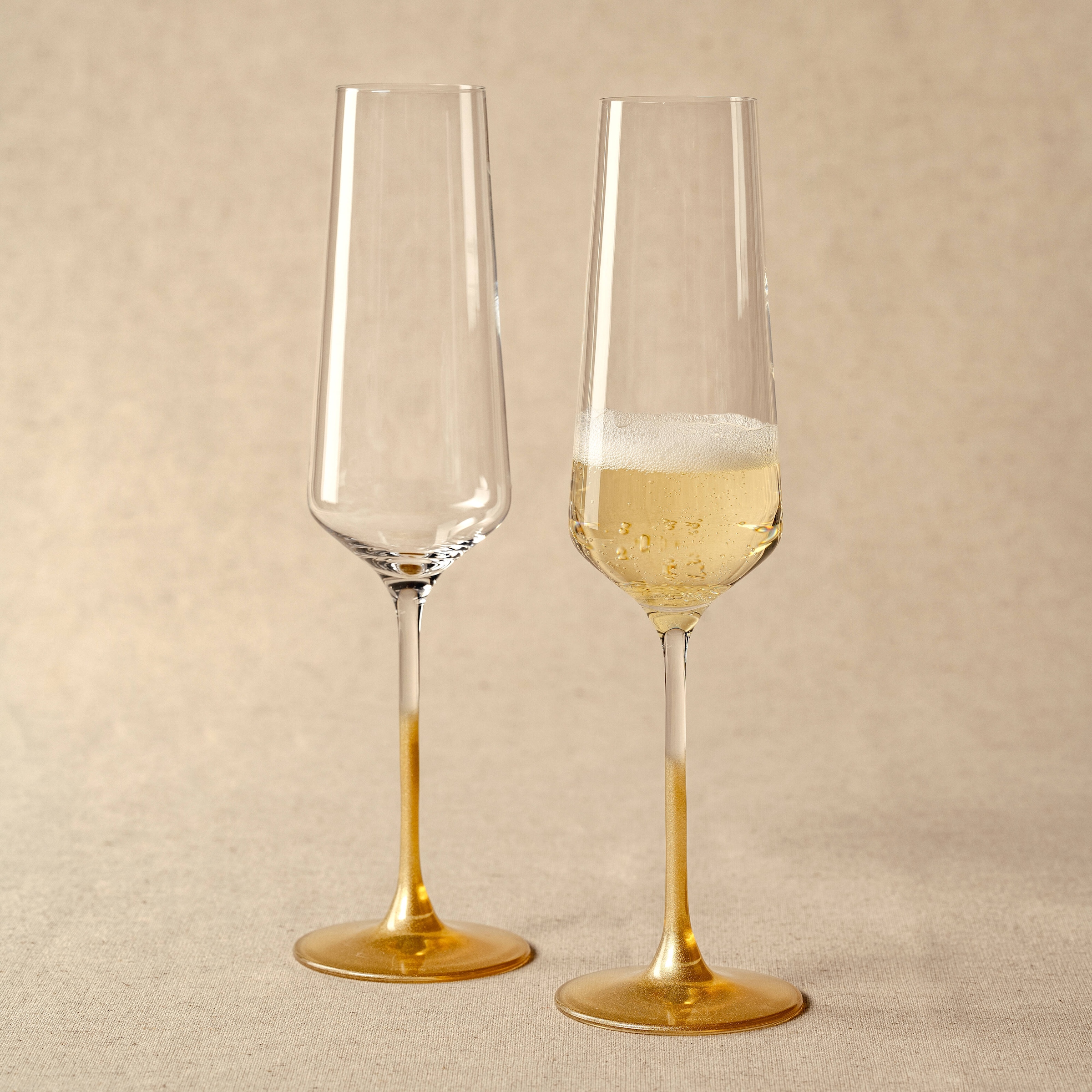 LEONARDO Sektglas »PUCCINI, goldfarben« 2er Set, 280ml