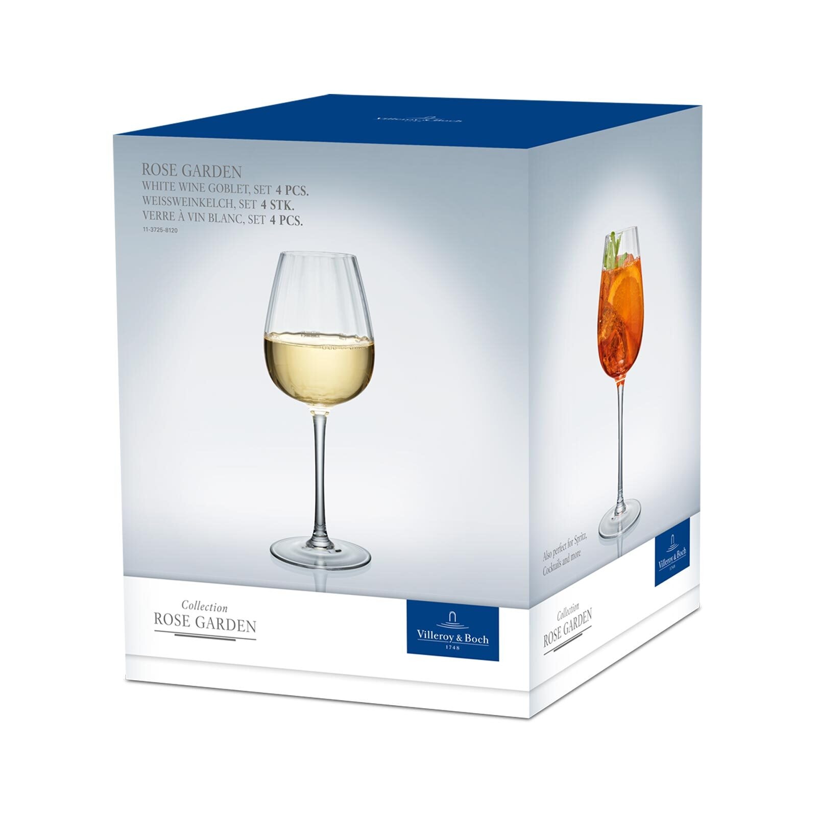 Villeroy & Boch Weißweinglas »Weißweingläser Rose Garden 125 ml 4er Set transparent«