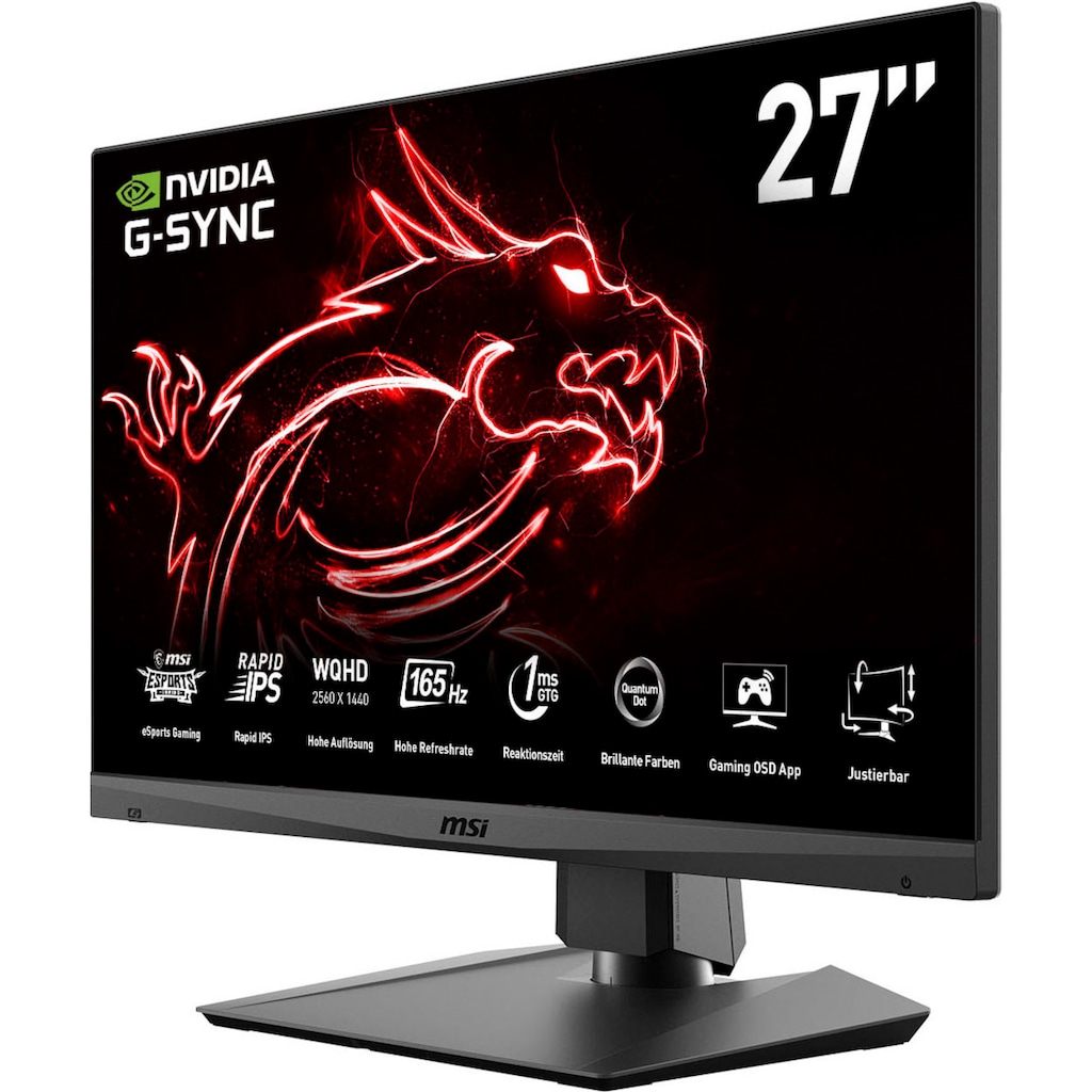 MSI Gaming-Monitor »Optix MAG274QRF QD«, 69 cm/27 Zoll, 2560 x 1440 px, WQHD, 1 ms Reaktionszeit, 165 Hz