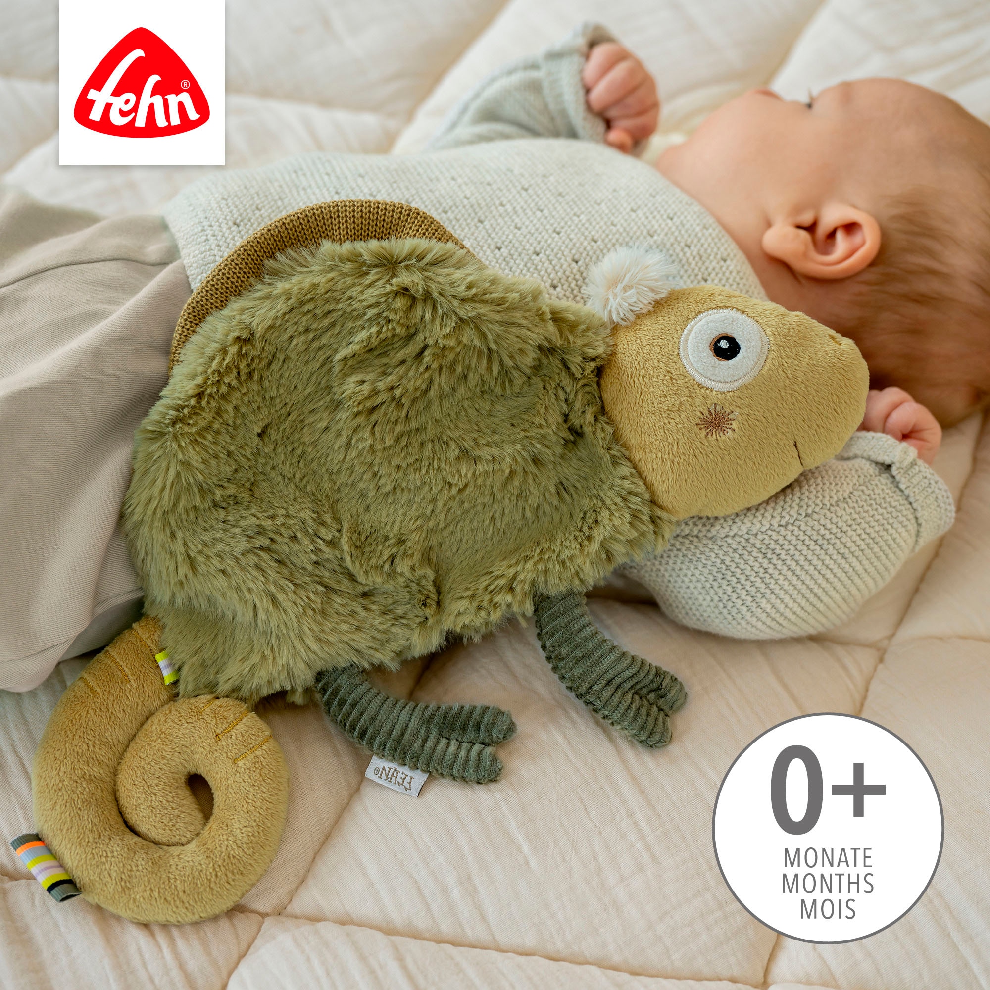 Fehn Kuscheltuch »Lazy, Crazy & Pink, Schmusetuch Chamäleon«