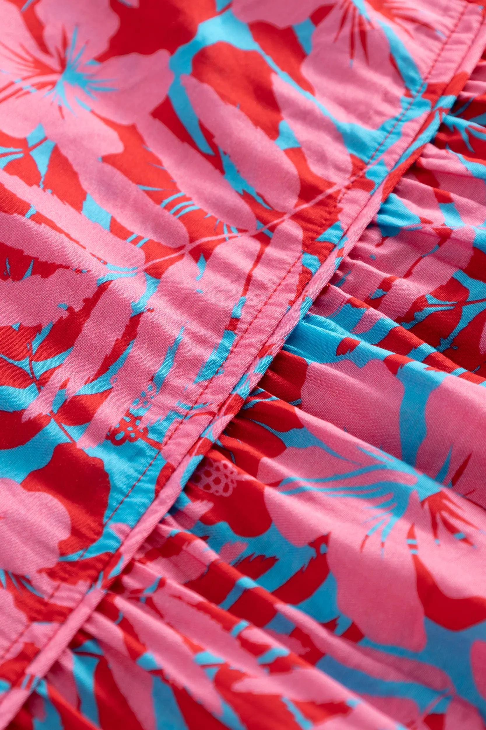 Joop Jeans Sommerkleid »Devi« Seitennahttaschen A-Linie, floraler Alloverprint