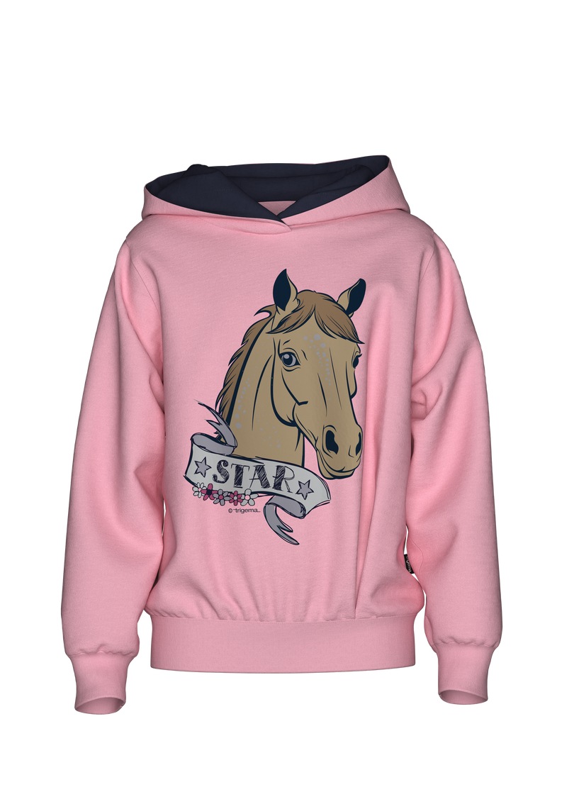 Trigema Kapuzensweatshirt »TRIGEMA Hoodie mit großem Pferde-Printmotiv«
