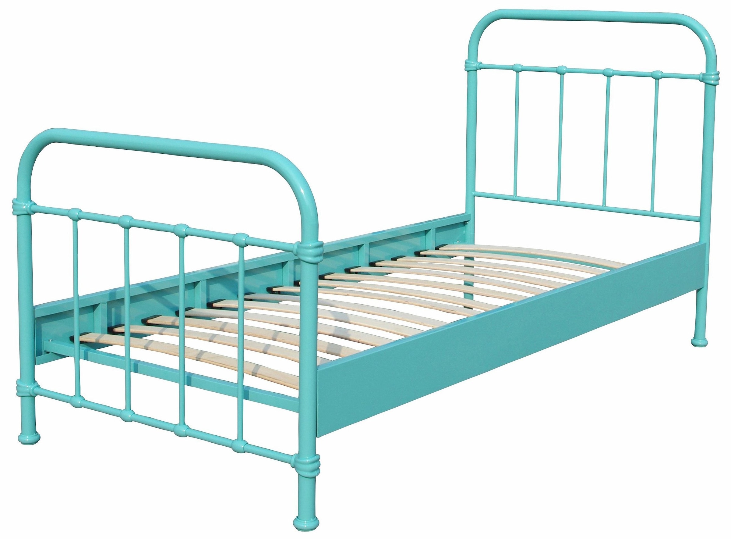 Vipack Kinderbett, (Made in Europe), Metallbett, Jugendbett, Einzelbett mit Lattenrost