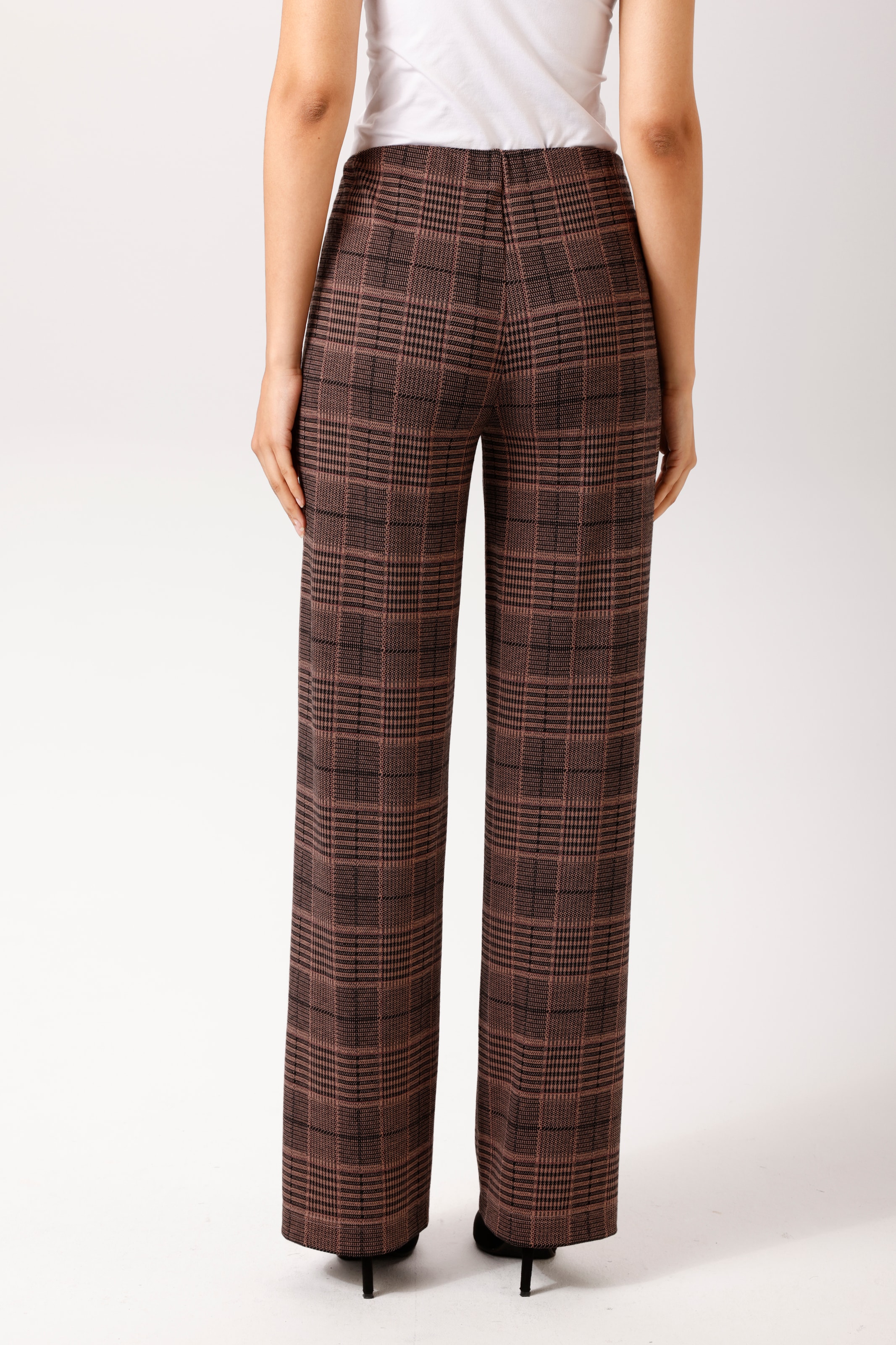 Aniston CASUAL Schlupfhose  im farbharmonischen Karo-Dessin - NEUE KOLLEKTION