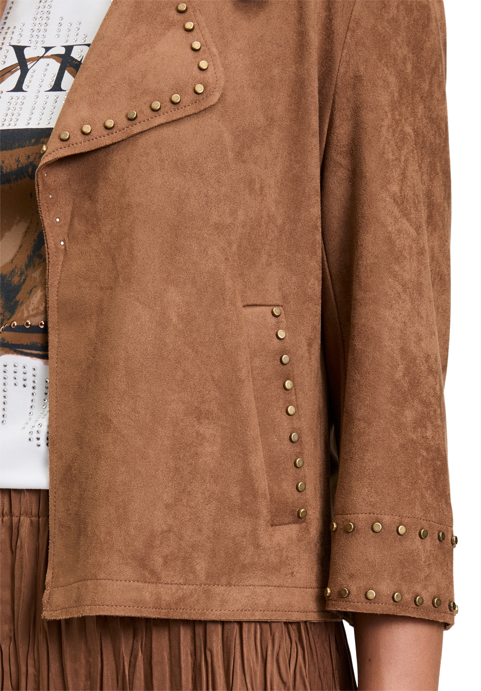Betty Barclay Lederimitat-Blazer »Kunstleder-Jacke mit Nieten«