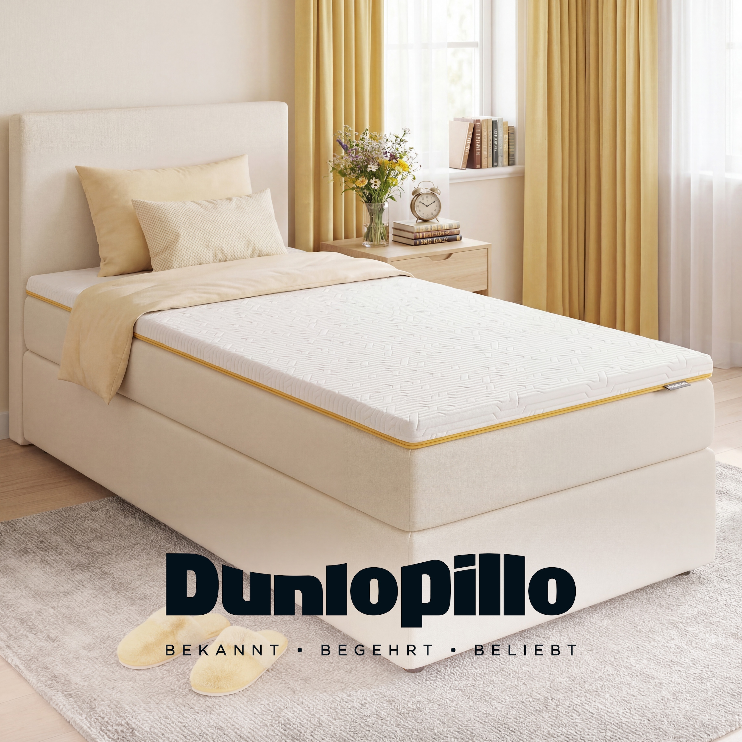 Dunlopillo Topper »Elements, Premium Viscotopper 90x200 & 140x200 cm« Matratzentopper Made in EU Geeignet für Boxspringbetten