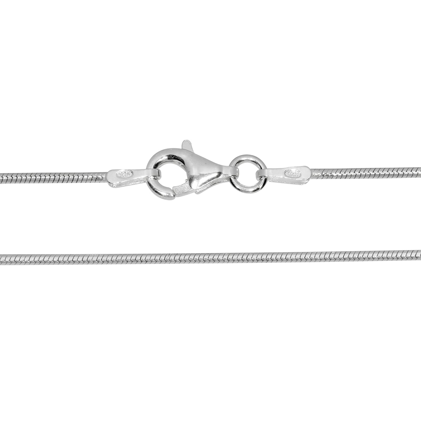 OSTSEE-SCHMUCK Silberkette »- Schlange 1,0 mm - Silber 925/000 -,«