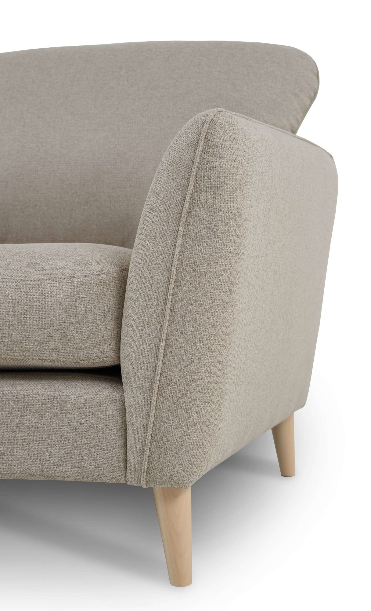 Home affaire Ecksofa »MARSEILLE 278/202 cm, L-Form, Ottom. rechts/links, verschiedene Bezüge«, Massivholzbeine Eiche, Landhausstil, Wellenunterfederung