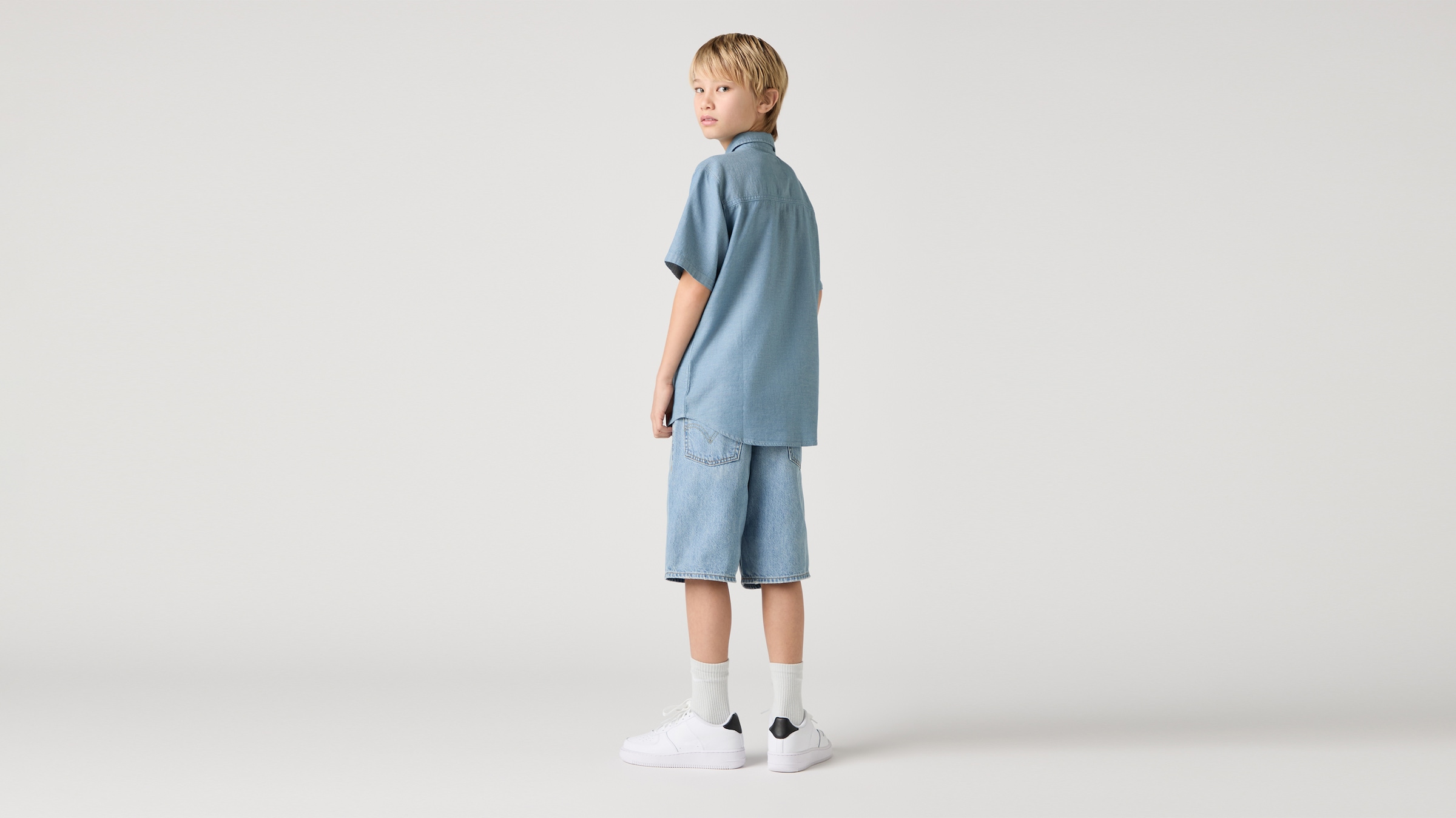 Levi's® Kids Jeansshorts aus robustem Baumwolldenim