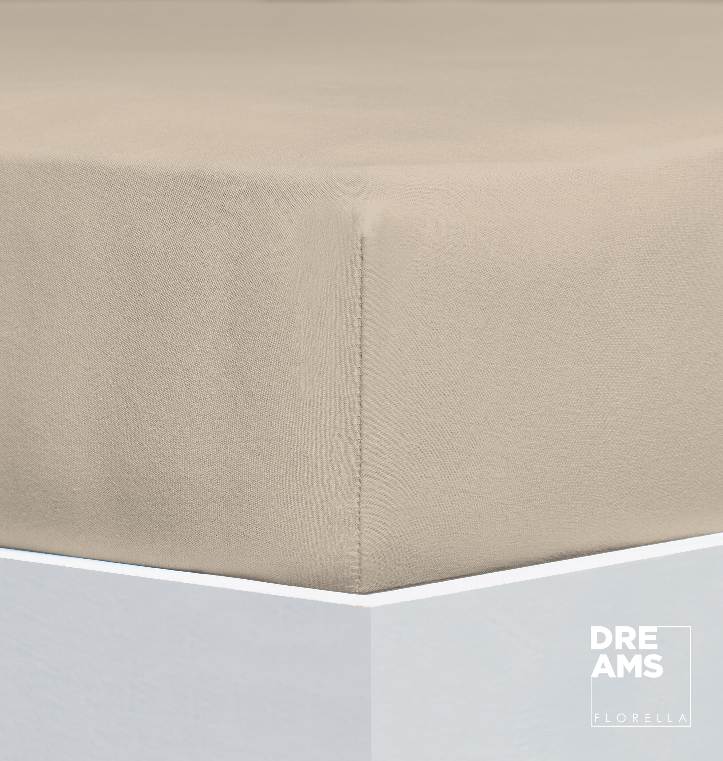 Florella Spannbettlaken »Avance Fein Jersey, mit Rundum-Gummi, 100 % Baumwolle«, für Matratzenhöhe bis 25 cm geeignet