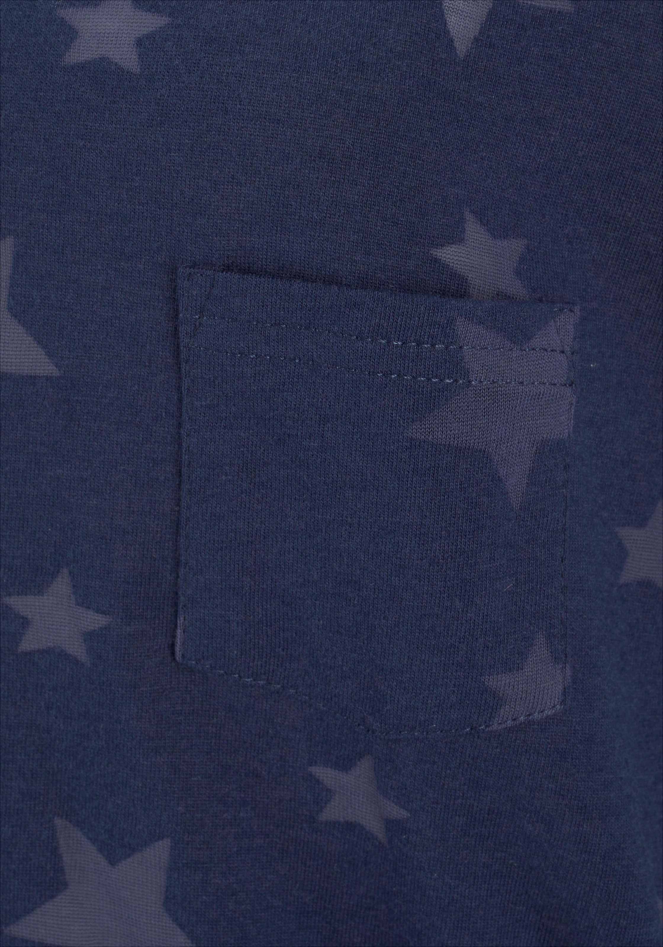 Beachtime T-Shirt, (2er-Pack), Ausbrenner-Qualität mit ♕ leicht bei transparenten Sternen