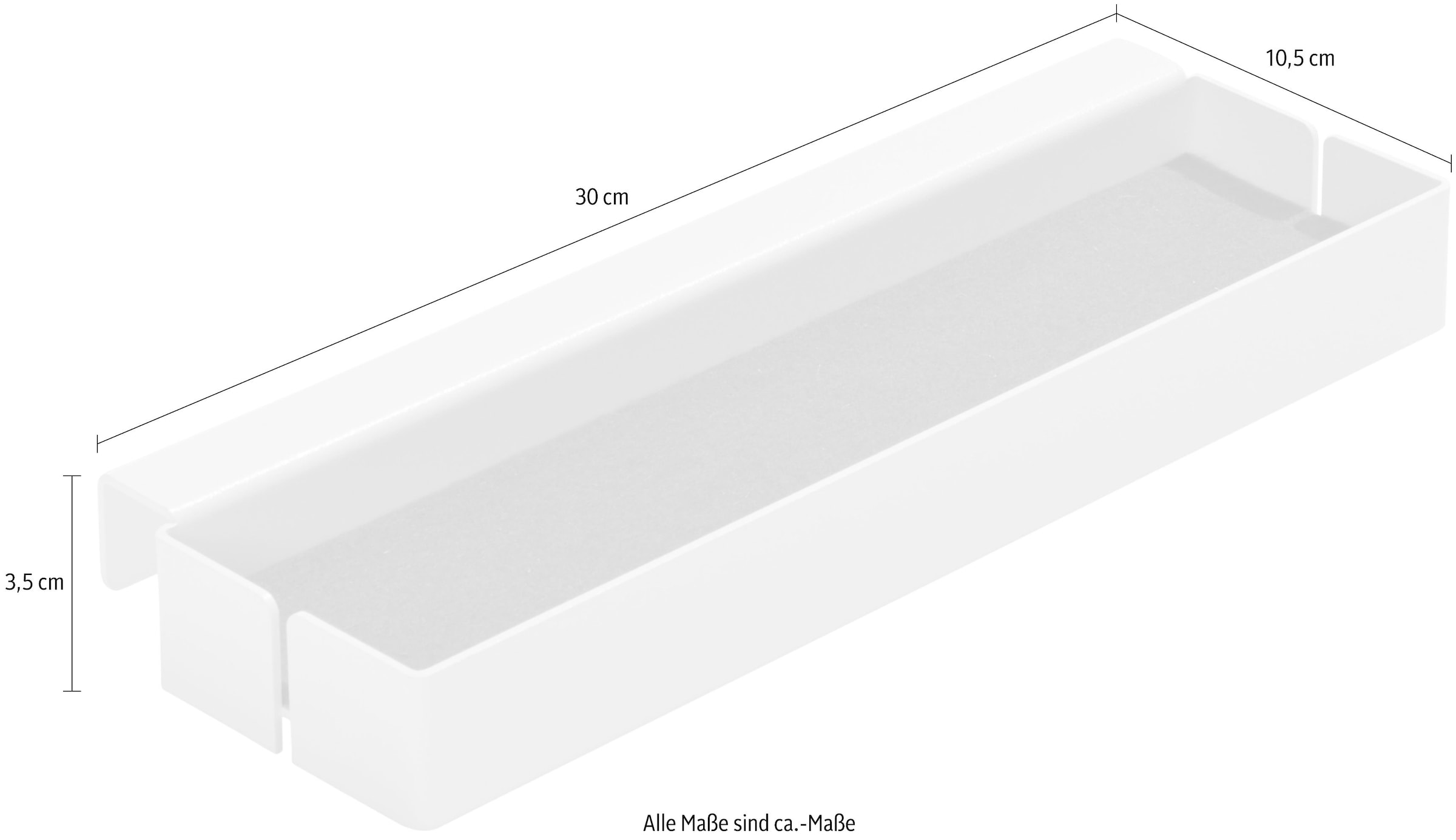 Müller SMALL LIVING Ansteckplatte »FLAI Add-On-Element No. 1«, geeignet für Kanten mit 18 mm Materialstärke