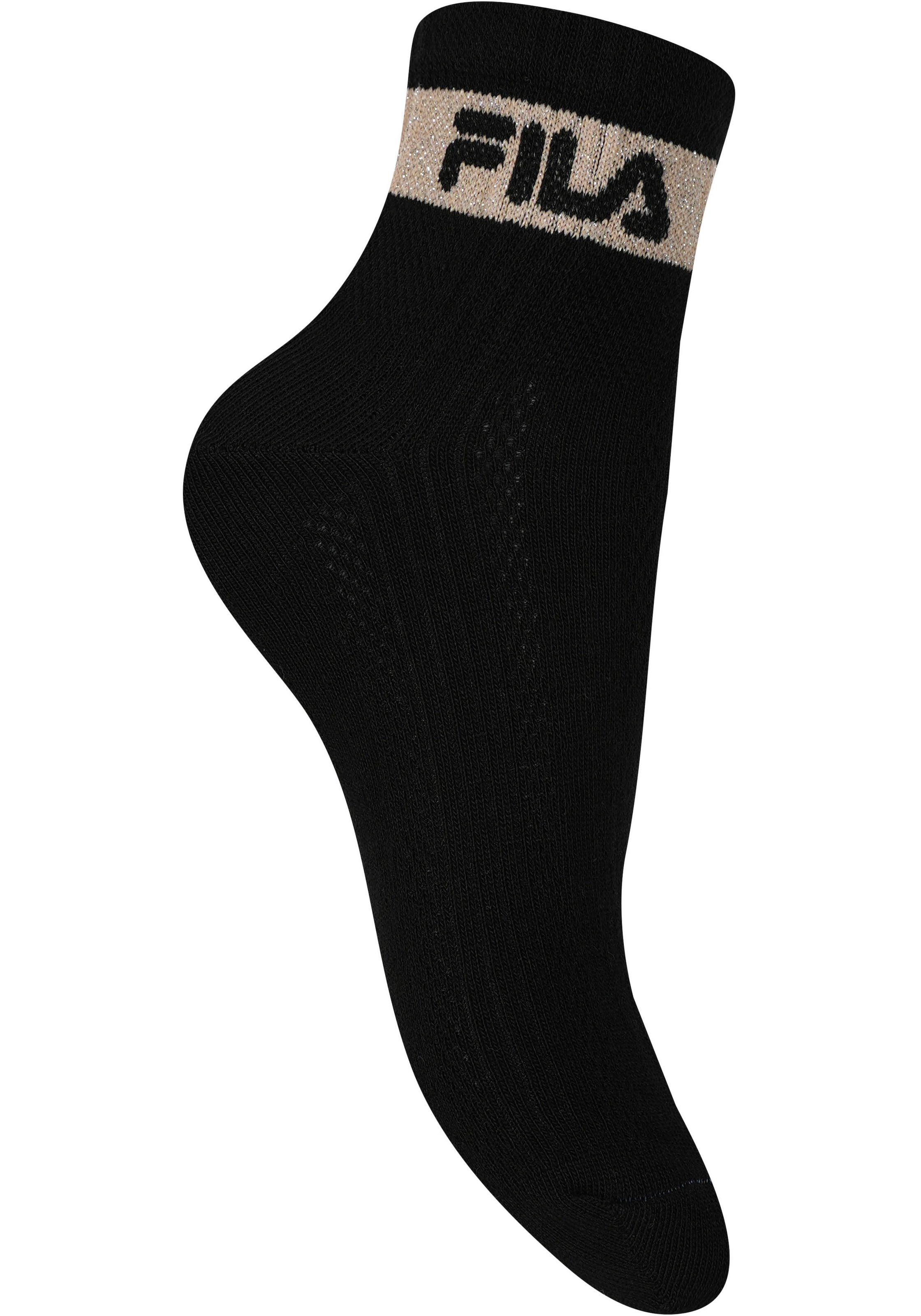 Fila Kurzsocken »WOMAN QUARTER SOCKS«, (6 Paar), mit gerippter Knöchelpartie