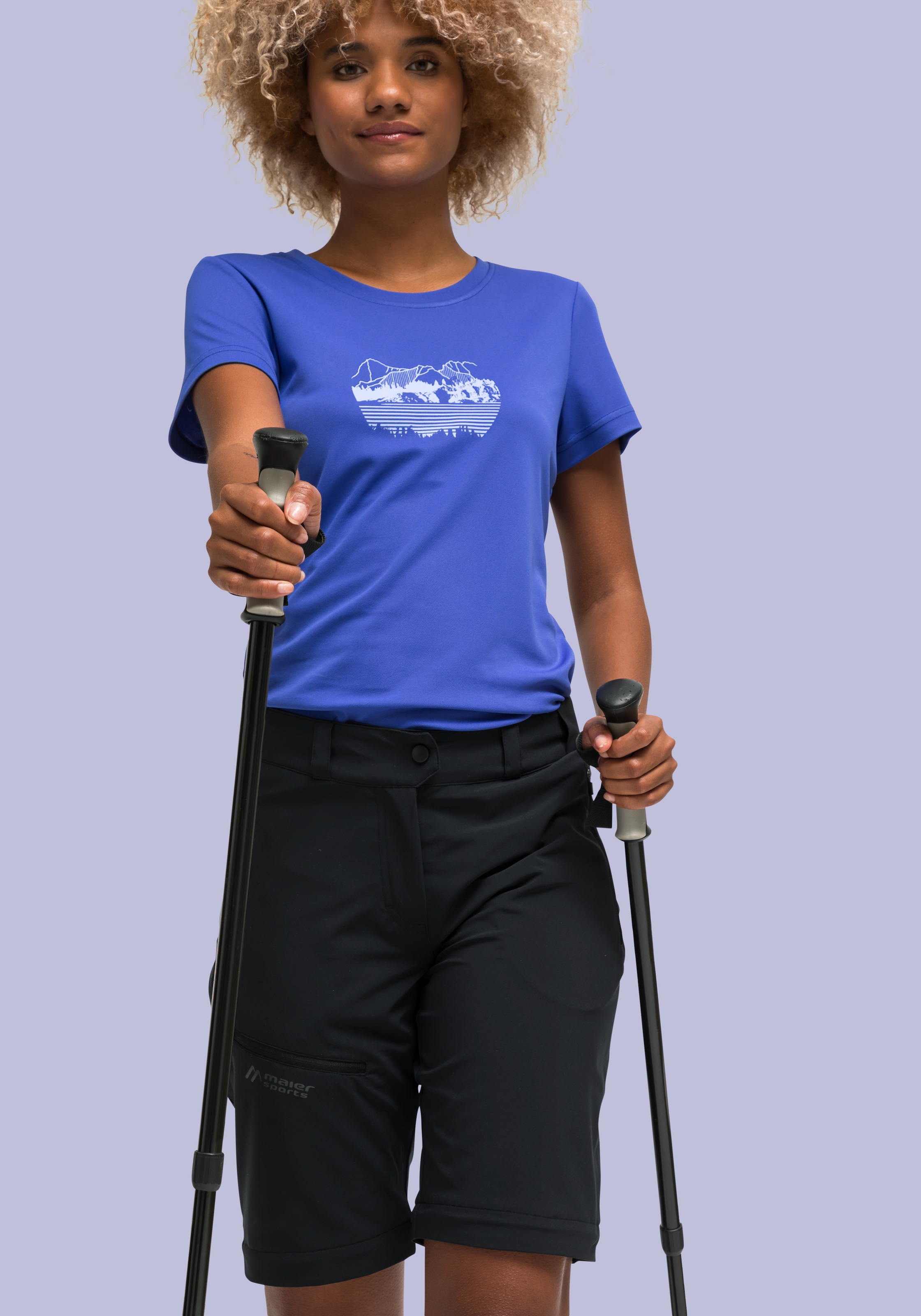Maier Sports Funktionshose »Latit Zip W«, Bequeme Outdoorhose mit bequemem Schnitt
