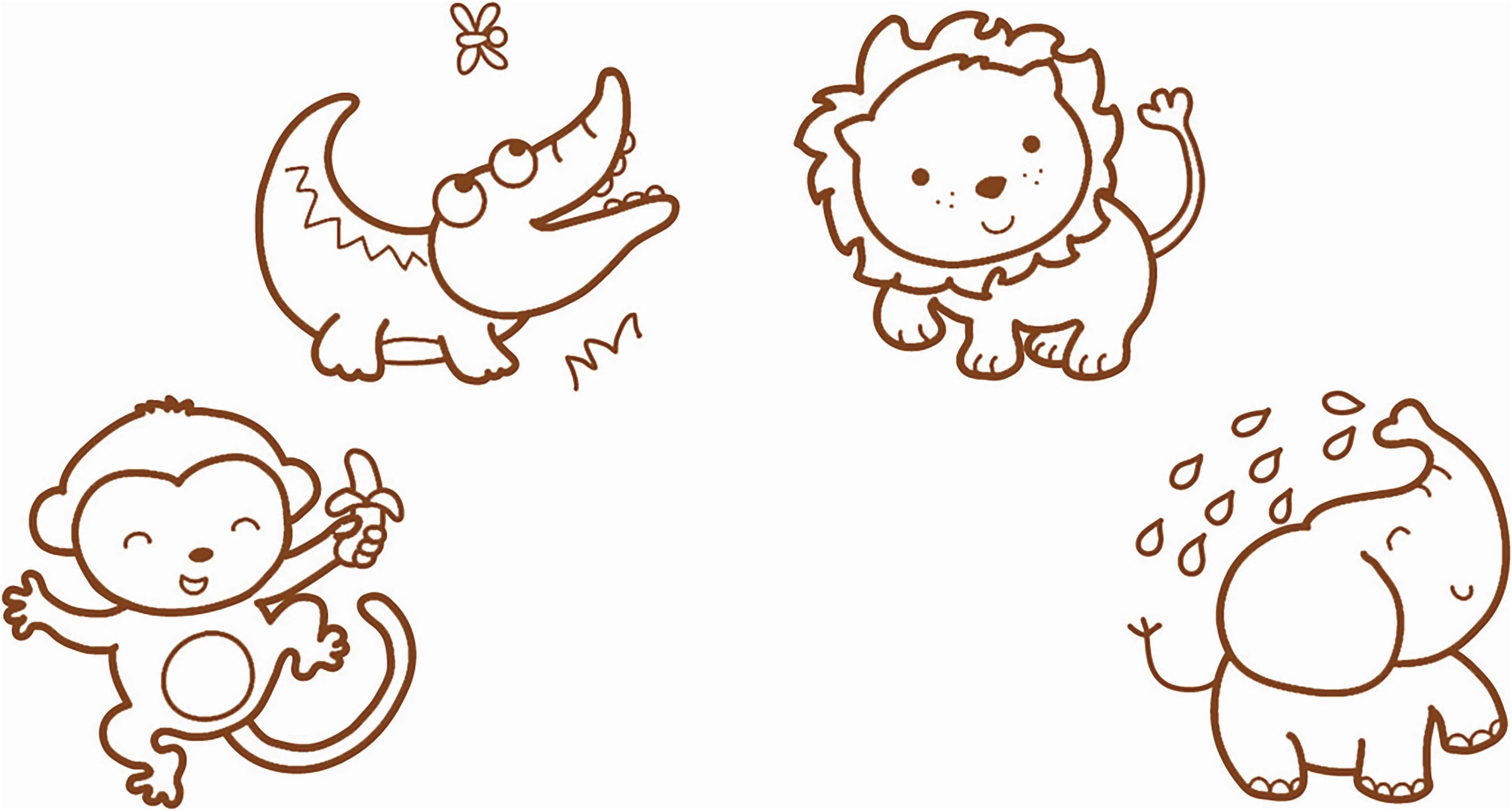 Kreativset »Baby Stempel, Savanne ECO«