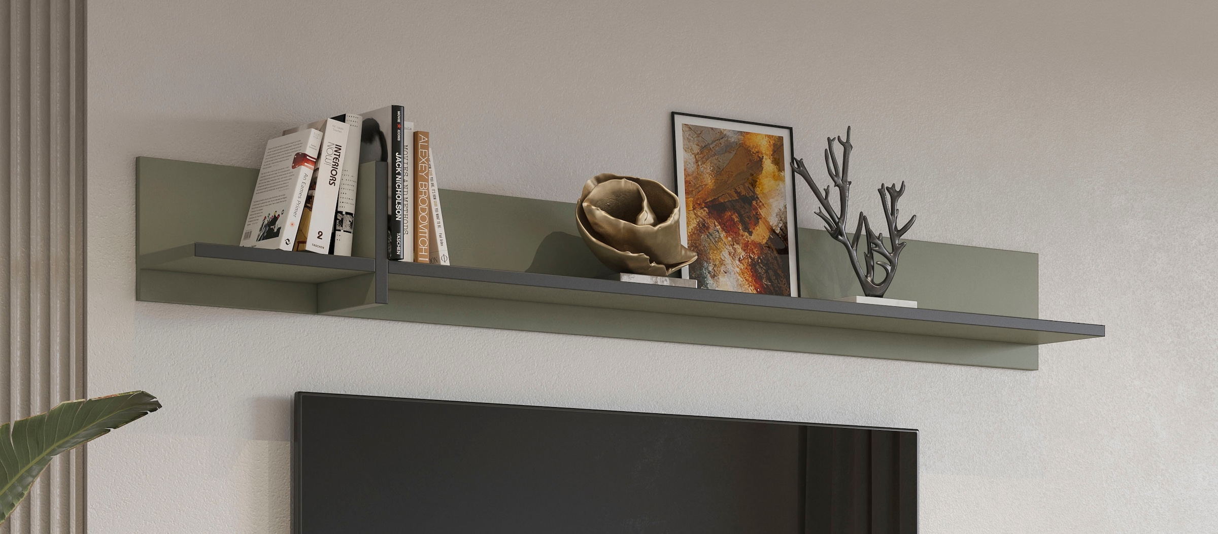 OTTO home Wandboard »Cross,Breite 180 cm, moderne Wandregal« Hängeregal mit viel Stauraum