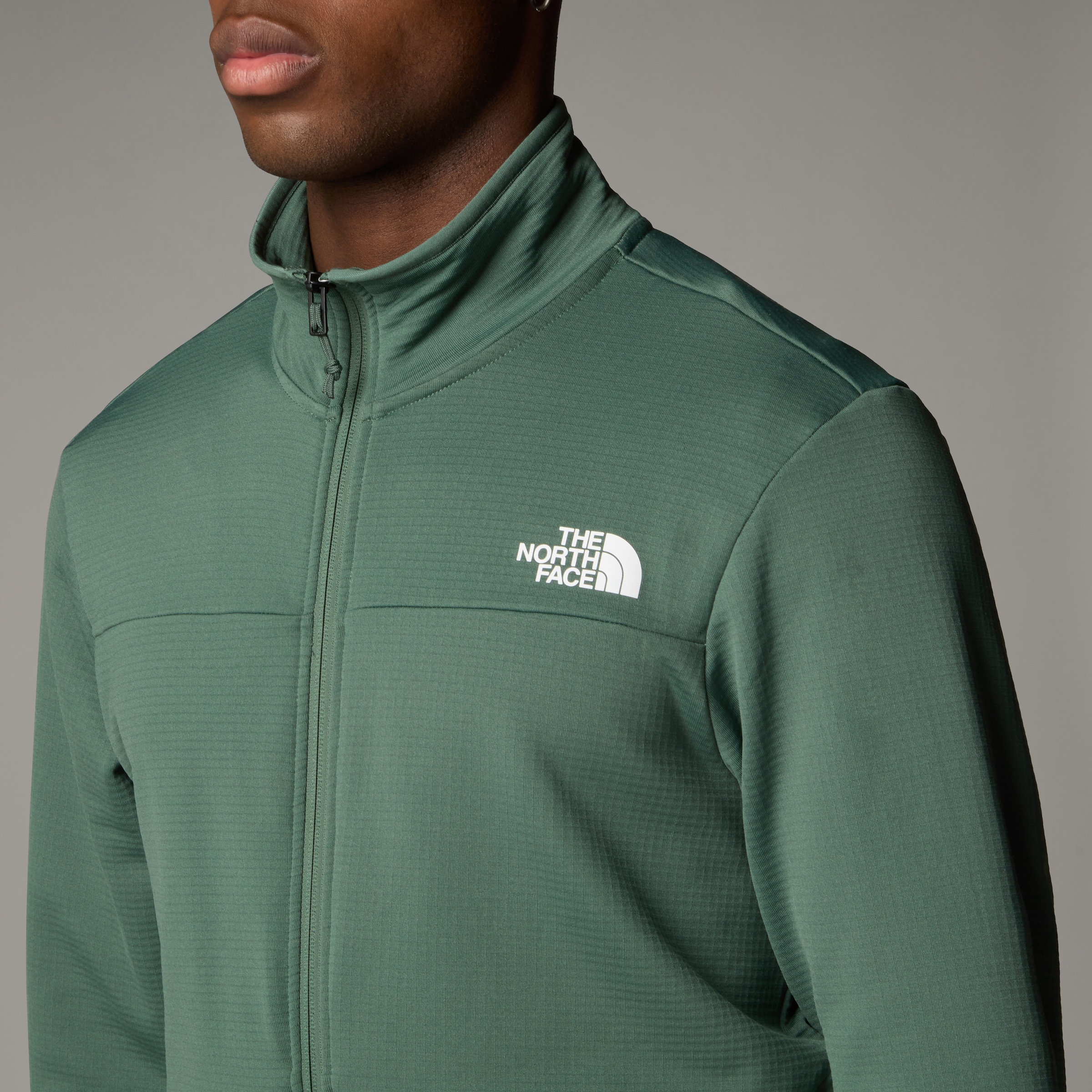 The North Face Fleecejacke »Cedar Trail Grid Fleece Jacke mit durchgehendem RV für Herren«, (1 St.)