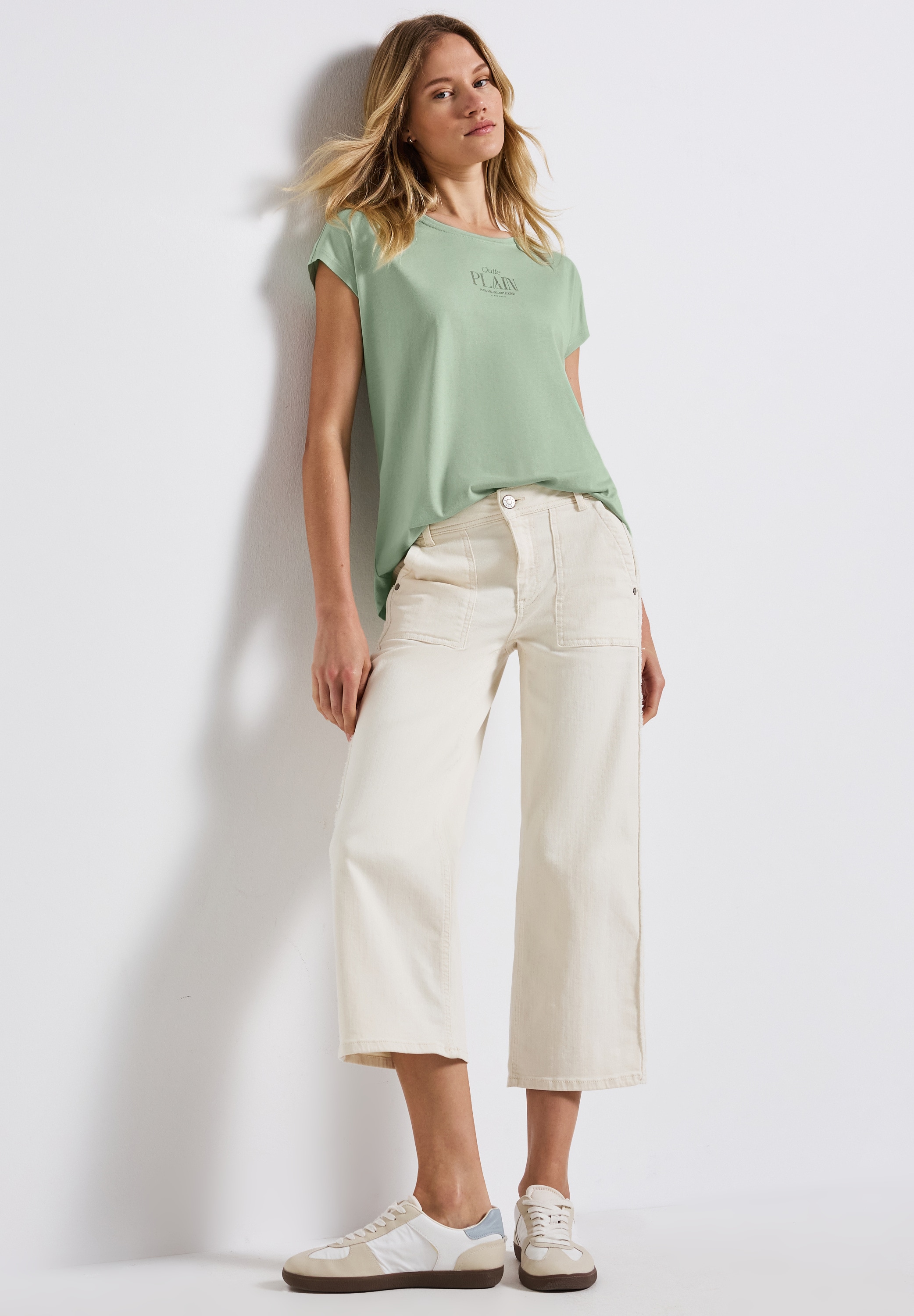 STREET ONE Shirttop, mit Wording Print