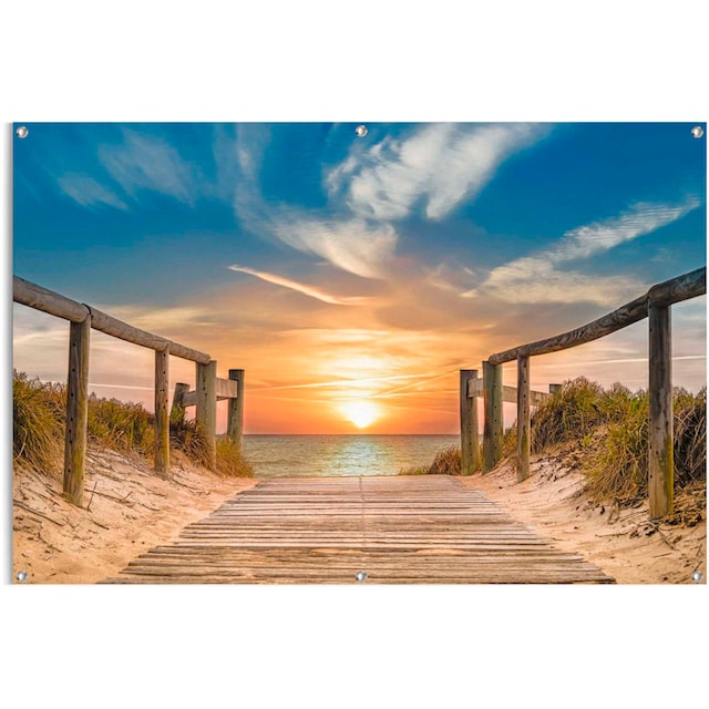 Reinders! Poster »Sonnenuntergang am Strand« auf Rechnung bestellen | Kunstdrucke