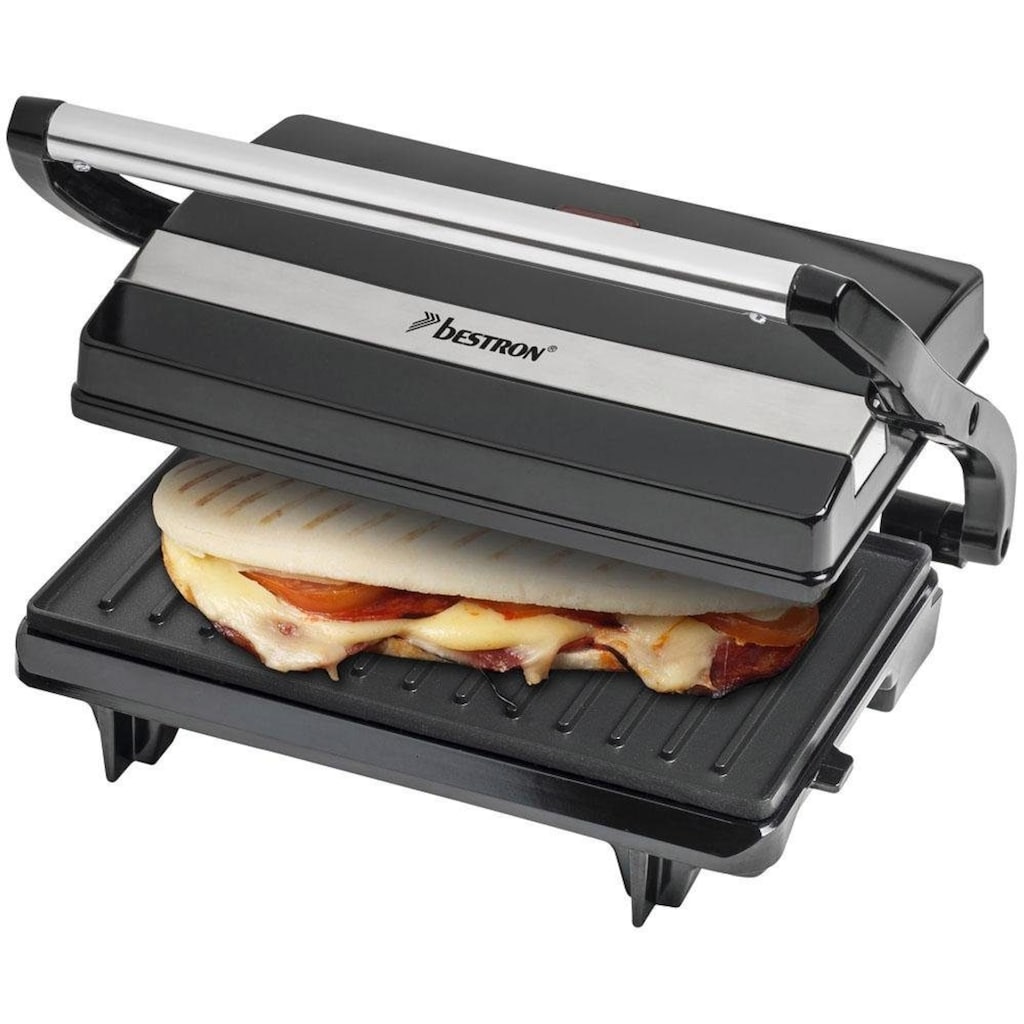 bestron Kontaktgrill »APM123Z Viva Italia«, 700 W, auch als Sandwich-/Panini-Kontaktgrill einsetzbar, antihaftbeschichtet