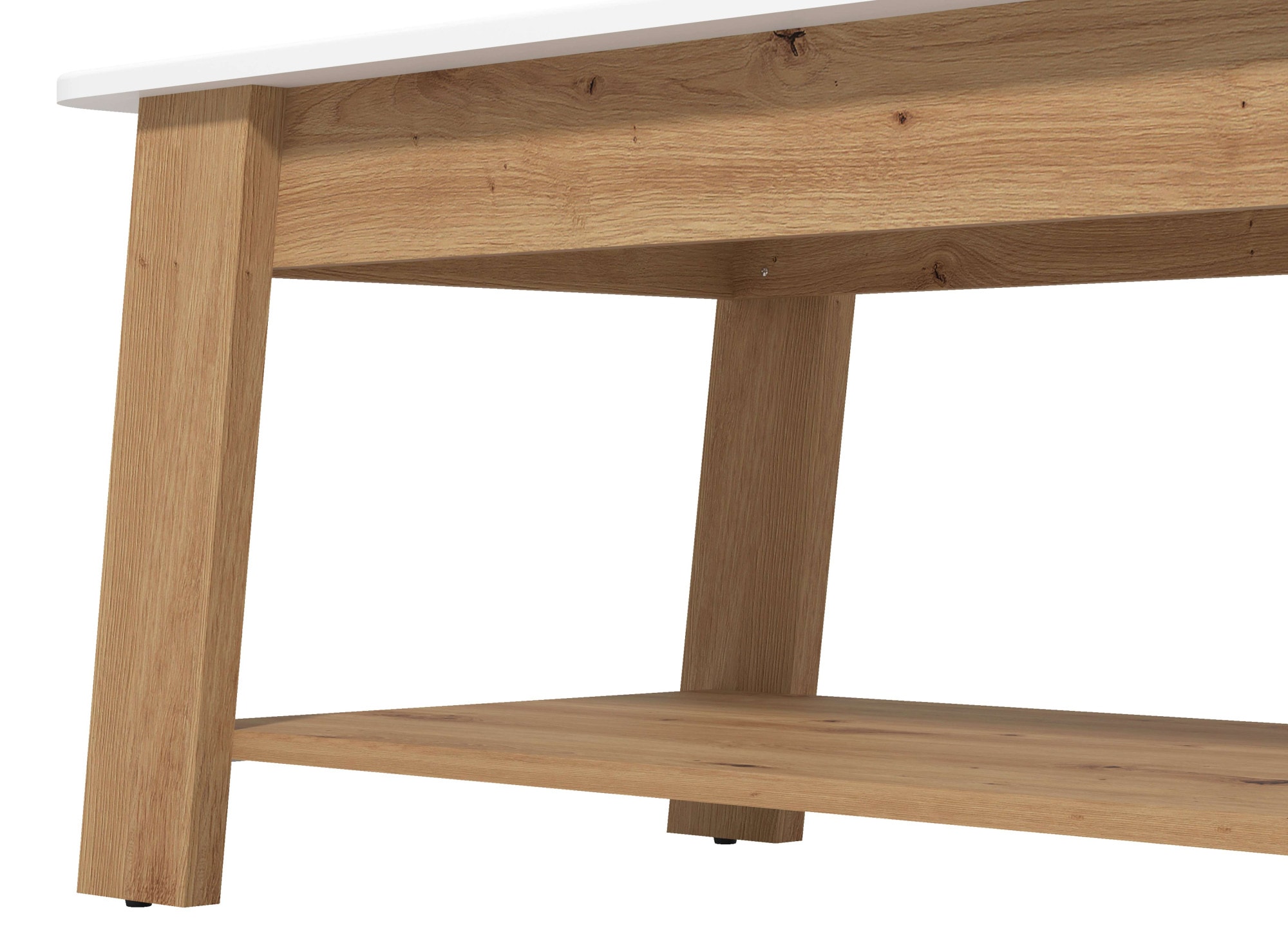 Home affaire Couchtisch »Piave Kaffeetisch, 101 cm, in trendigen Farben, modern«, mit Ablage, rechteckig, Artisan Eiche, ideal für kleine Räume