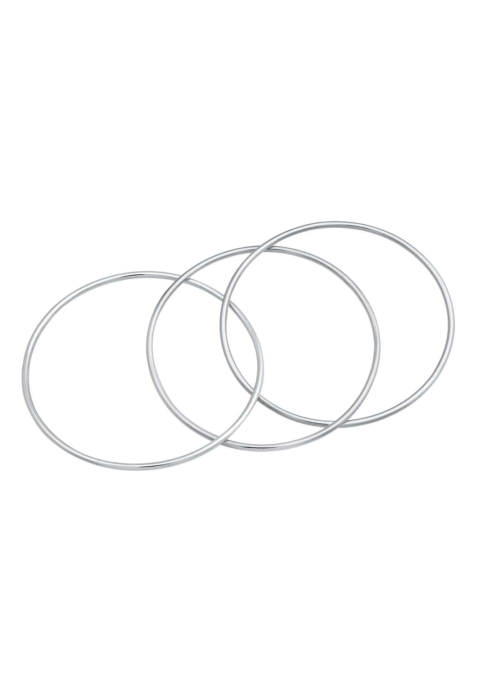 Elli Premium Armreif »Armband Armreif Dreier Mehrreihig Verschlungen 925 Silber«