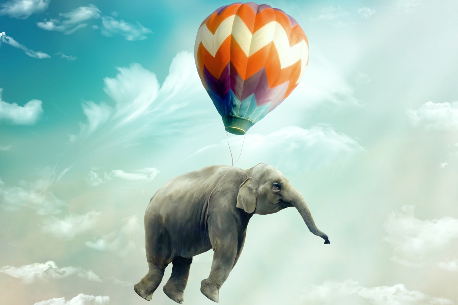 queence Wandsticker »Balloon«, (1 St.), Selbstklebend, kinderleichte Anbringung