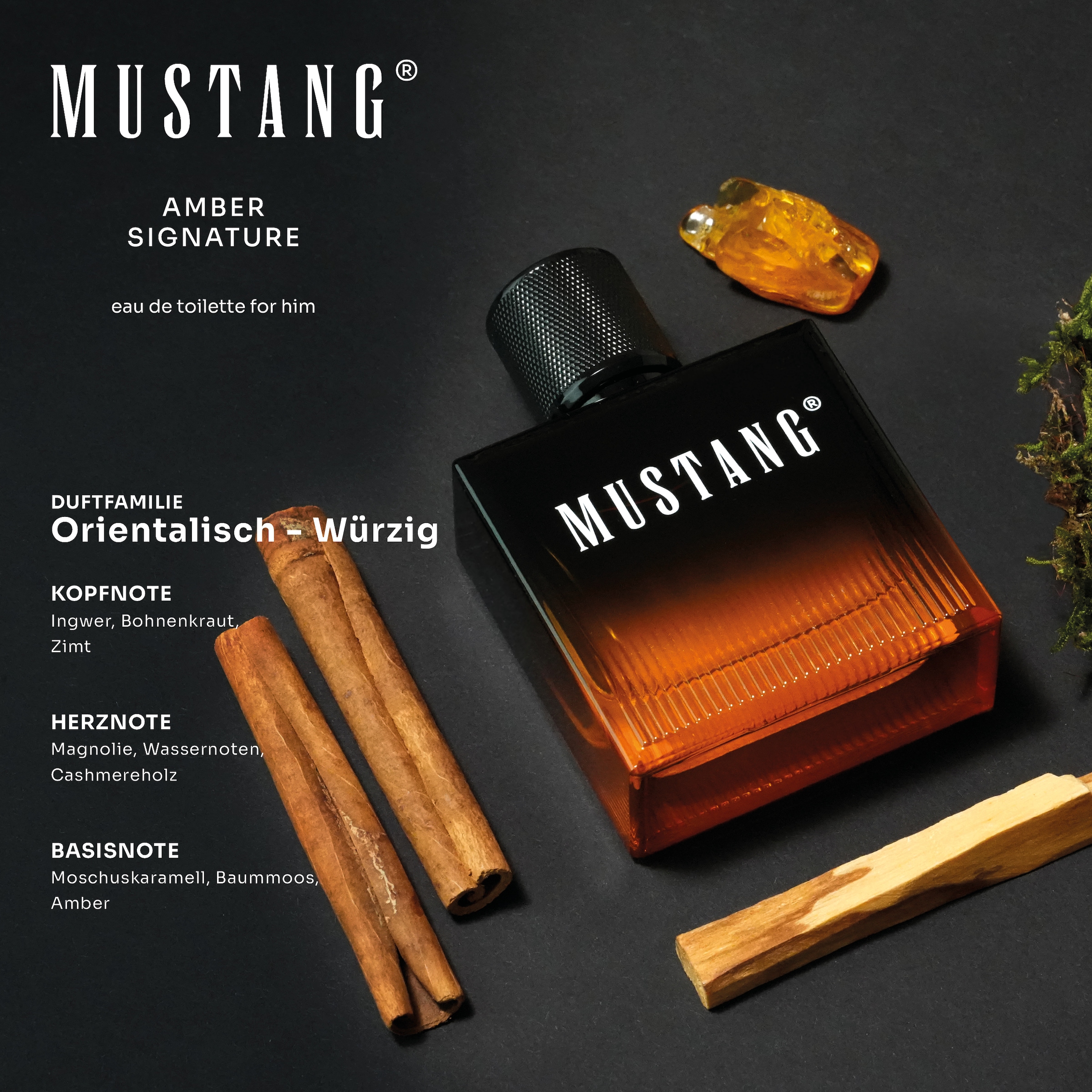 MUSTANG Eau de Toilette »MUSTANG AMBER SIGNATURE for him EdT 50ml«