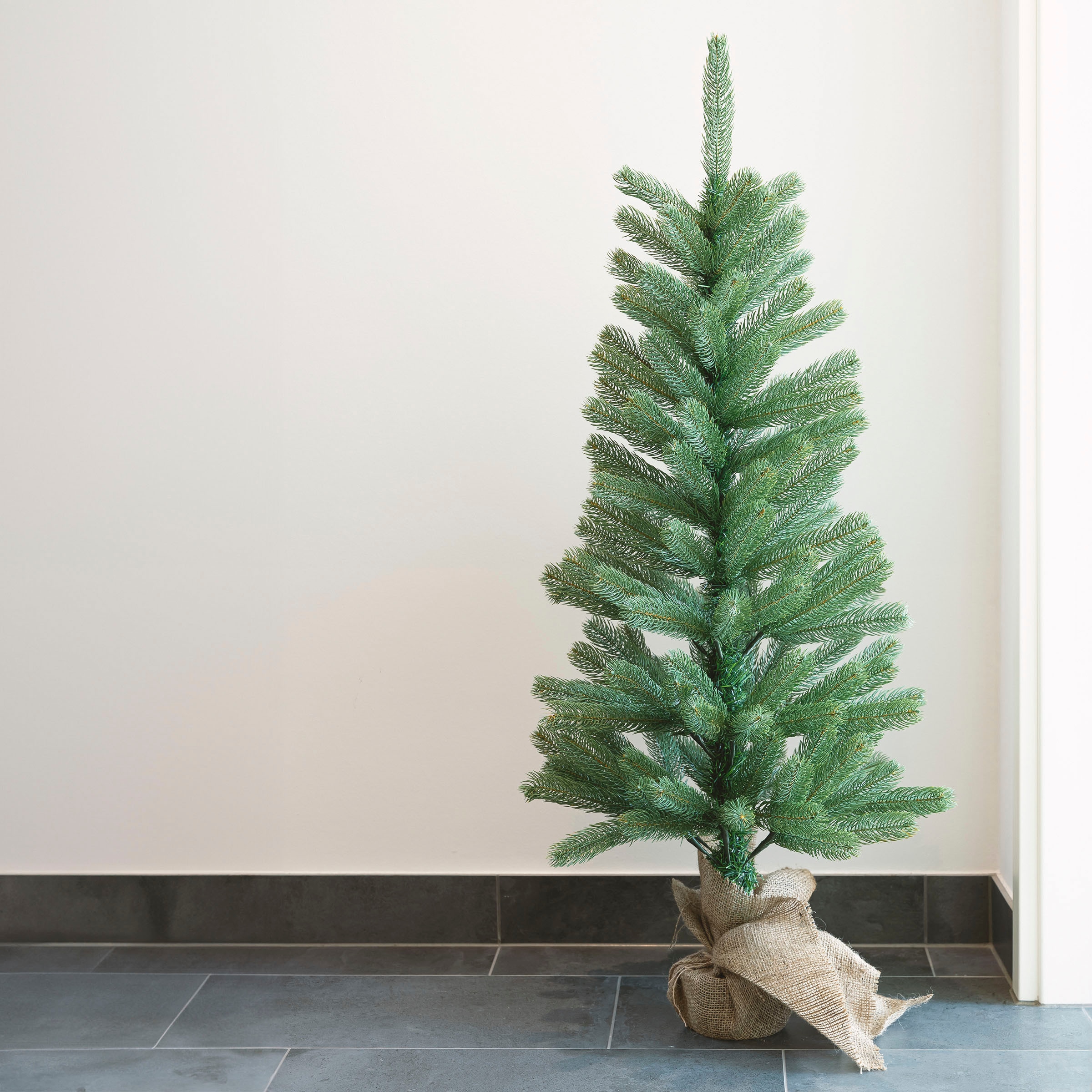 IC Winterworld Künstlicher Weihnachtsbaum »Tannenbaum, um Weihnachtsdeko Jutebeutel bequem kaufen Christbaum«, den Nordmanntanne, mit Betonfuß künstlicher online