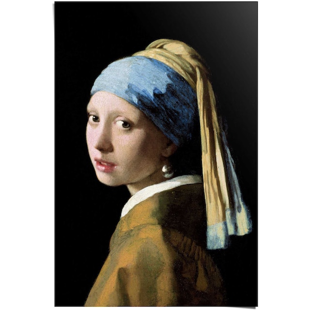 Reinders! Poster »Poster Das Mädchen mit dem Perlenohrgehänge Jan Vermeer«,  Menschen, (1 St.) auf Rechnung kaufen